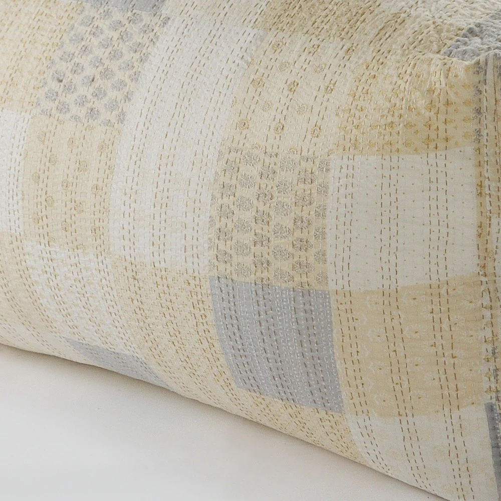 Cream 100% Cotton Ottoman By Homeroots - Image 5