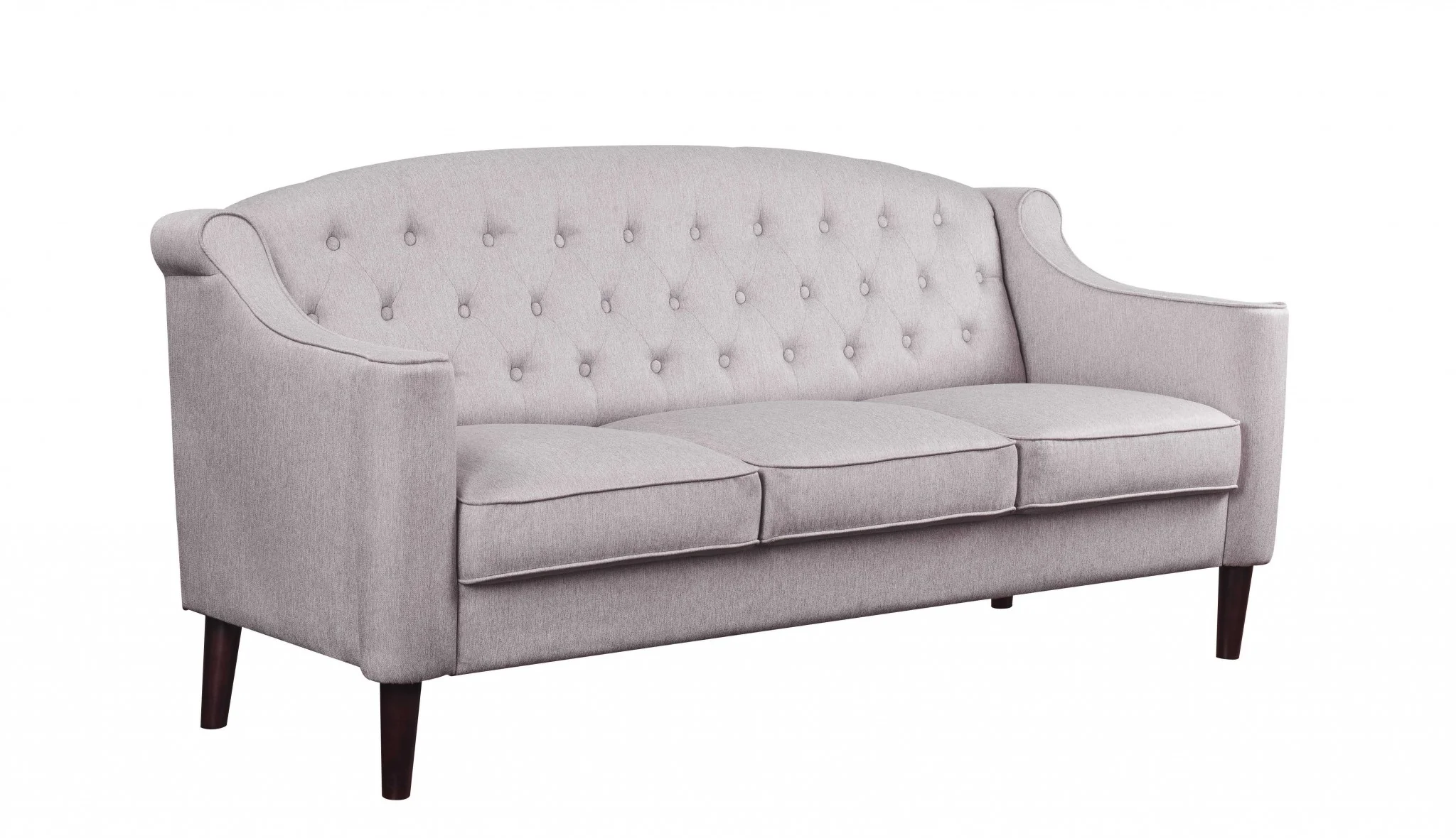 Cream Fabric Sofa By Homeroots - Image 2