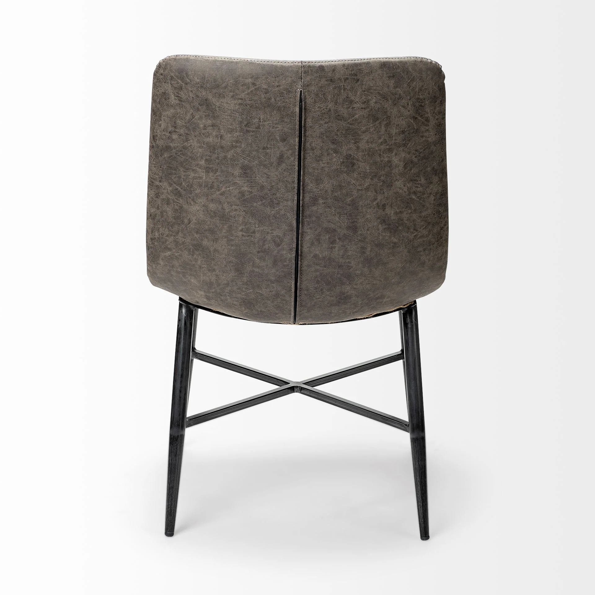 Cream Fabric Wrap With Black Metal Frame Dining Chair By Homeroots - Image 12