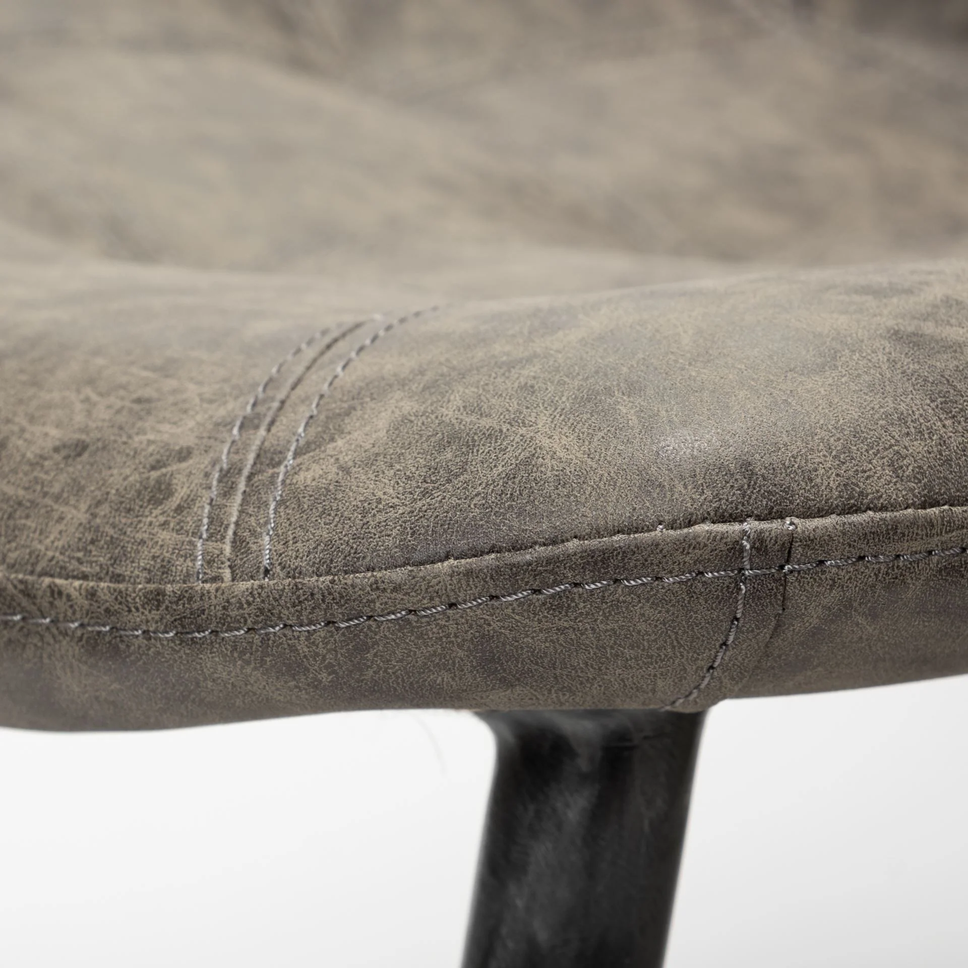 Cream Fabric Wrap With Black Metal Frame Dining Chair By Homeroots - Image 14