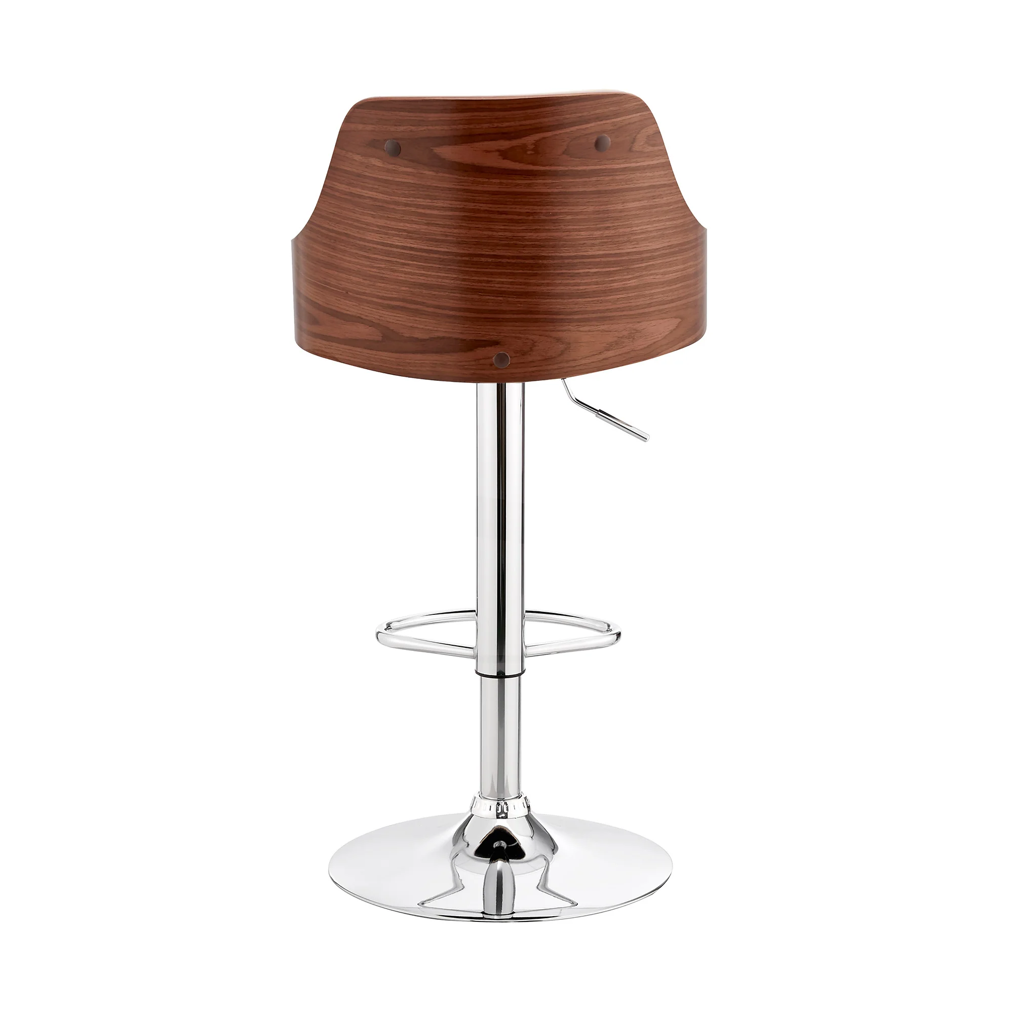 Cream Faux Leather Adjustable Modern Bar Stool By Homeroots - Image 6