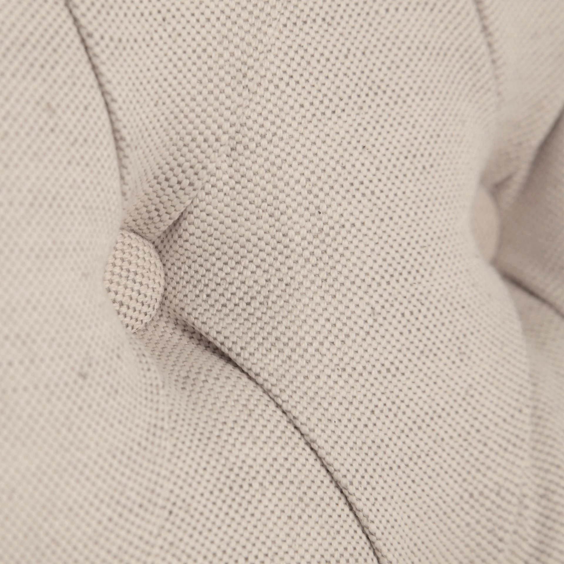 Cream Plush Linen Covering With Ash Solid Wood Base Dining Chair By Homeroots - Image 7