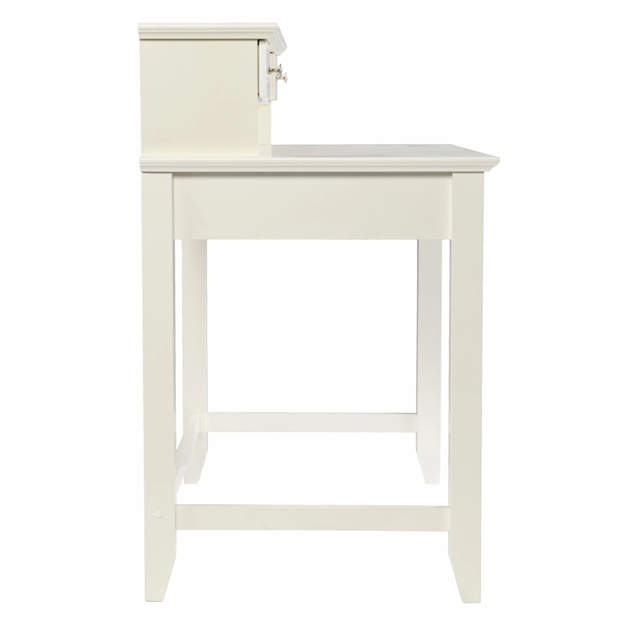 Creamy White Secretary Writing or Computer Desk By Homeroots - Image 6