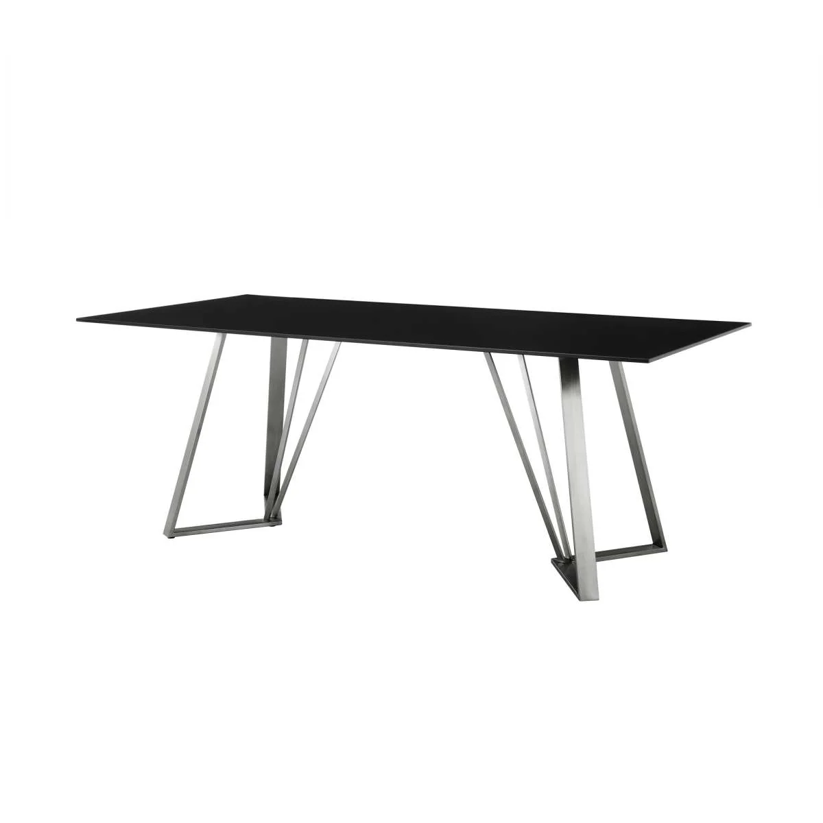 Cressida and Skye Gray Fabric 5 Piece Rectangular Dining Set By Armen Living - Image 3