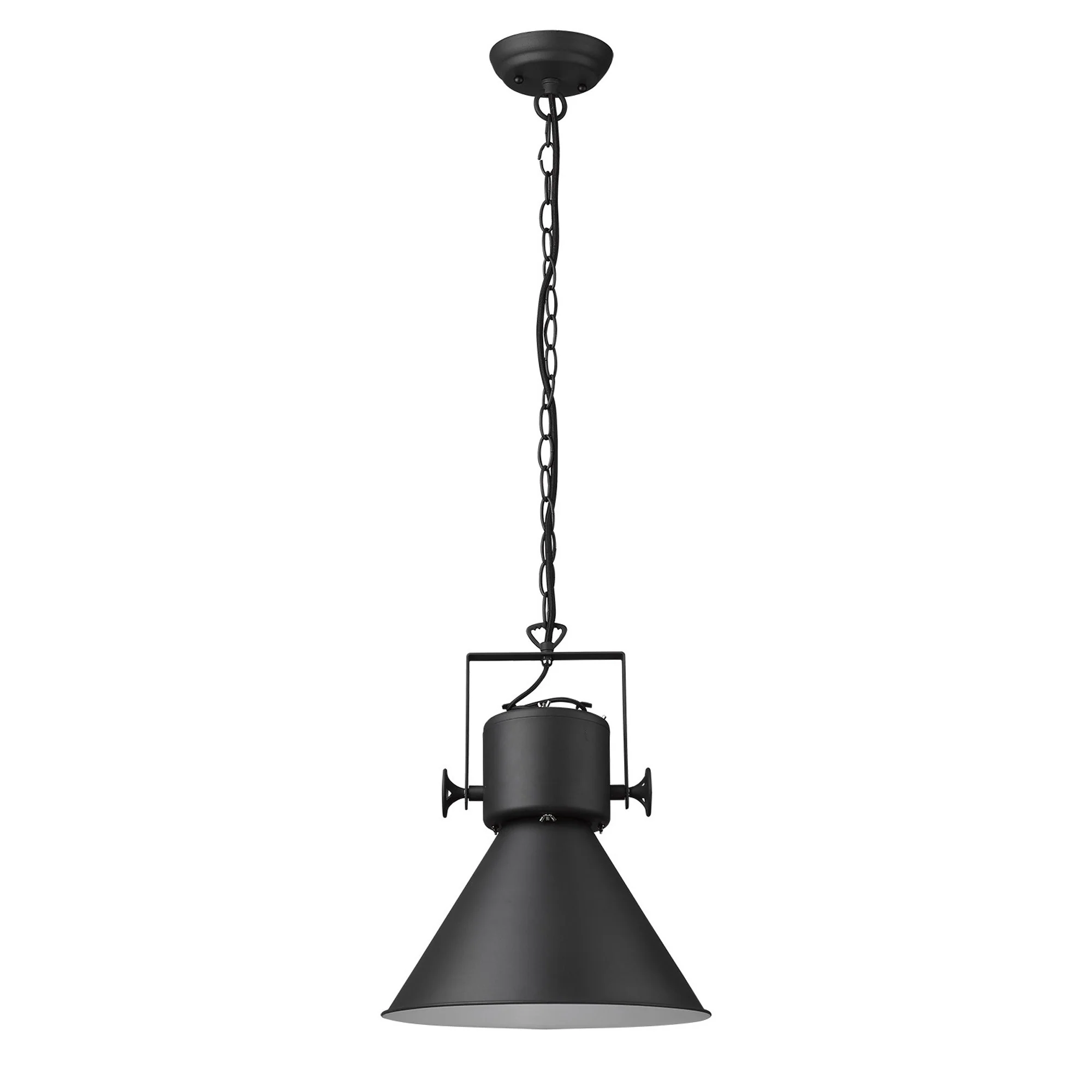 Crew 1-Light Matte Black Pendant By Homeroots - 398265 - Image 3