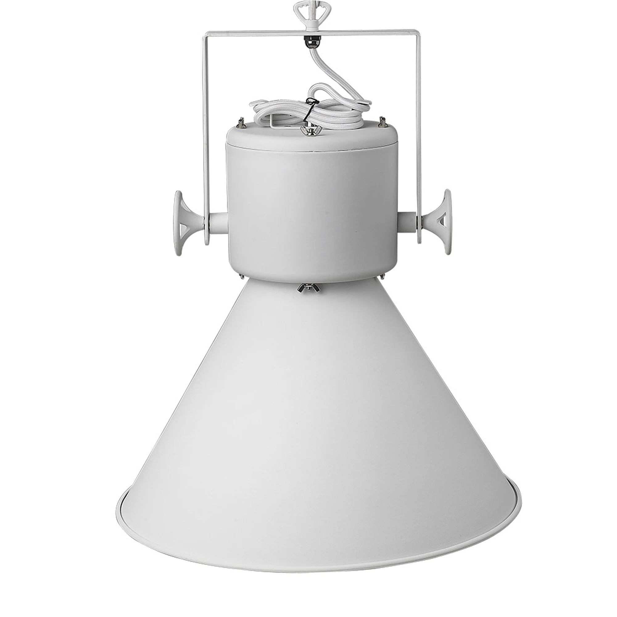 Crew 1-Light White Pendant By Homeroots - Image 4
