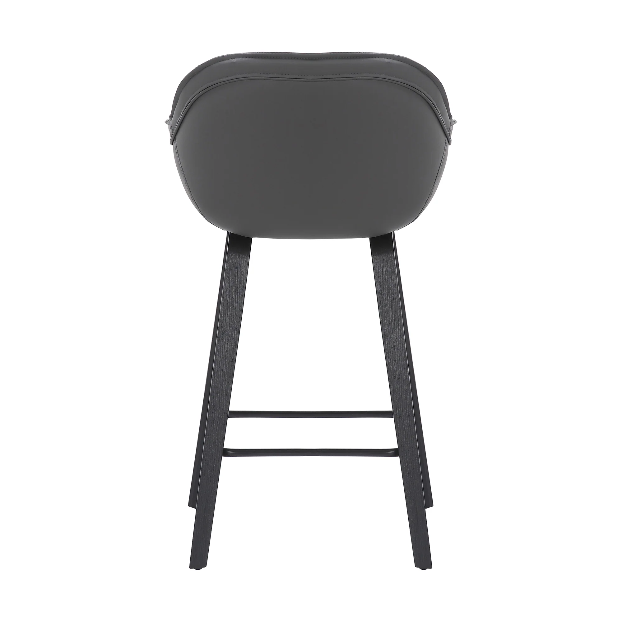 Crimson 26" Faux Leather and Wood Bar and Counter Height Stool By Armen Living - Image 6