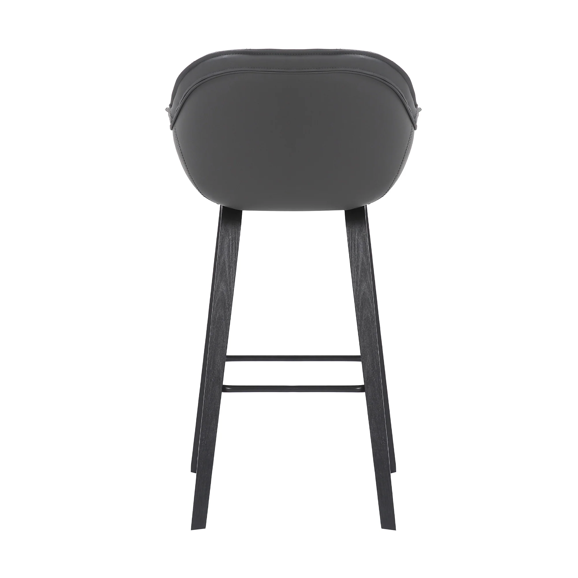 Crimson 30" Faux Leather and Wood Bar and Counter Height Stool By Armen Living - Image 5