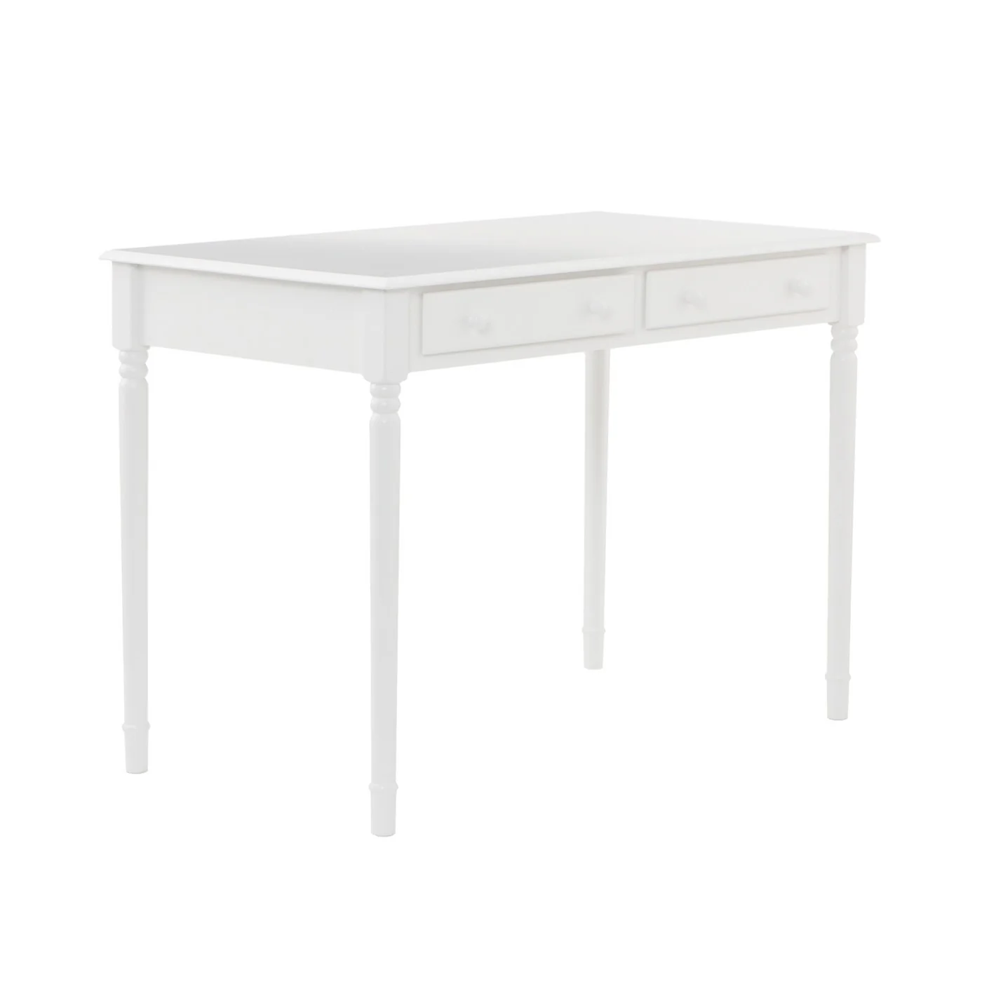 Crisp White Desk with Drawers By Homeroots - Image 5