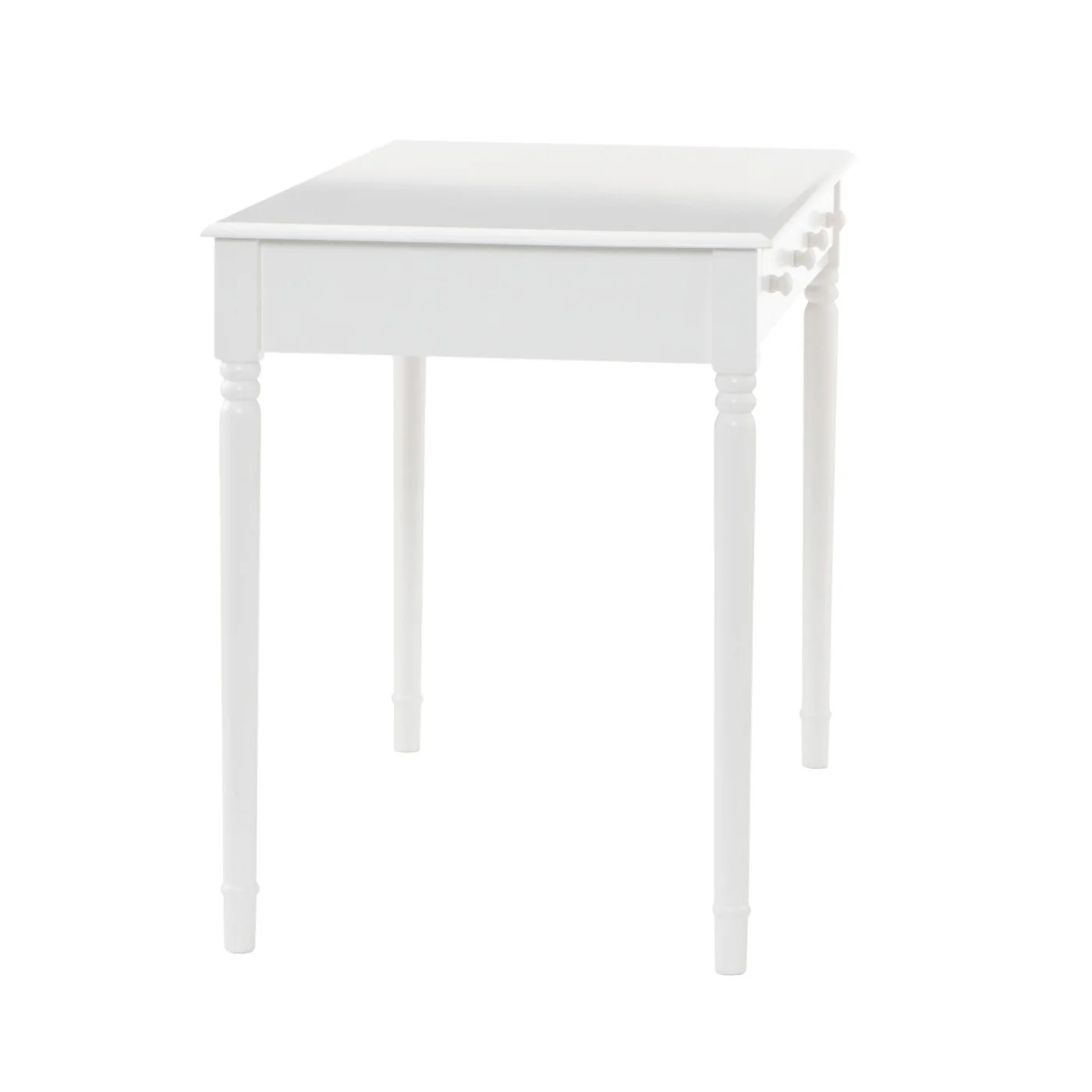 Crisp White Desk with Drawers By Homeroots - Image 6