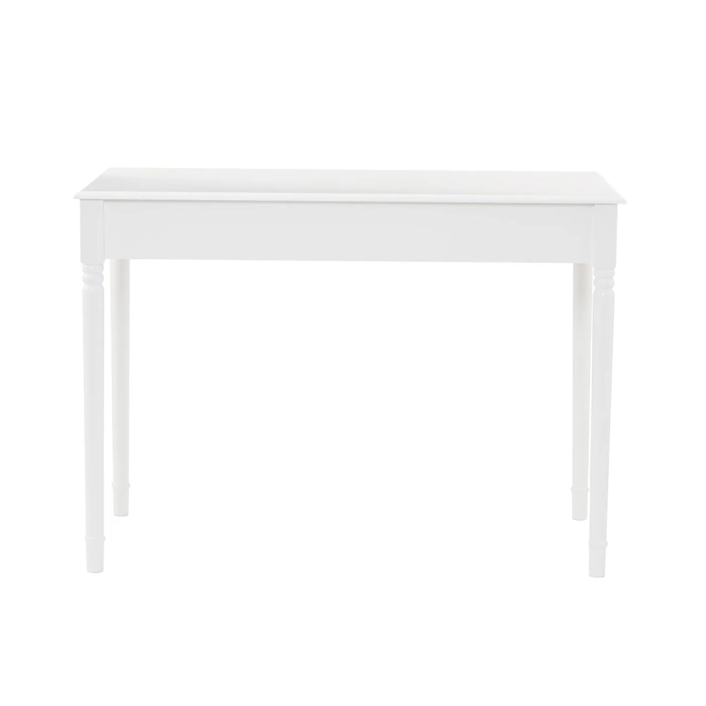 Crisp White Desk with Drawers By Homeroots - Image 7