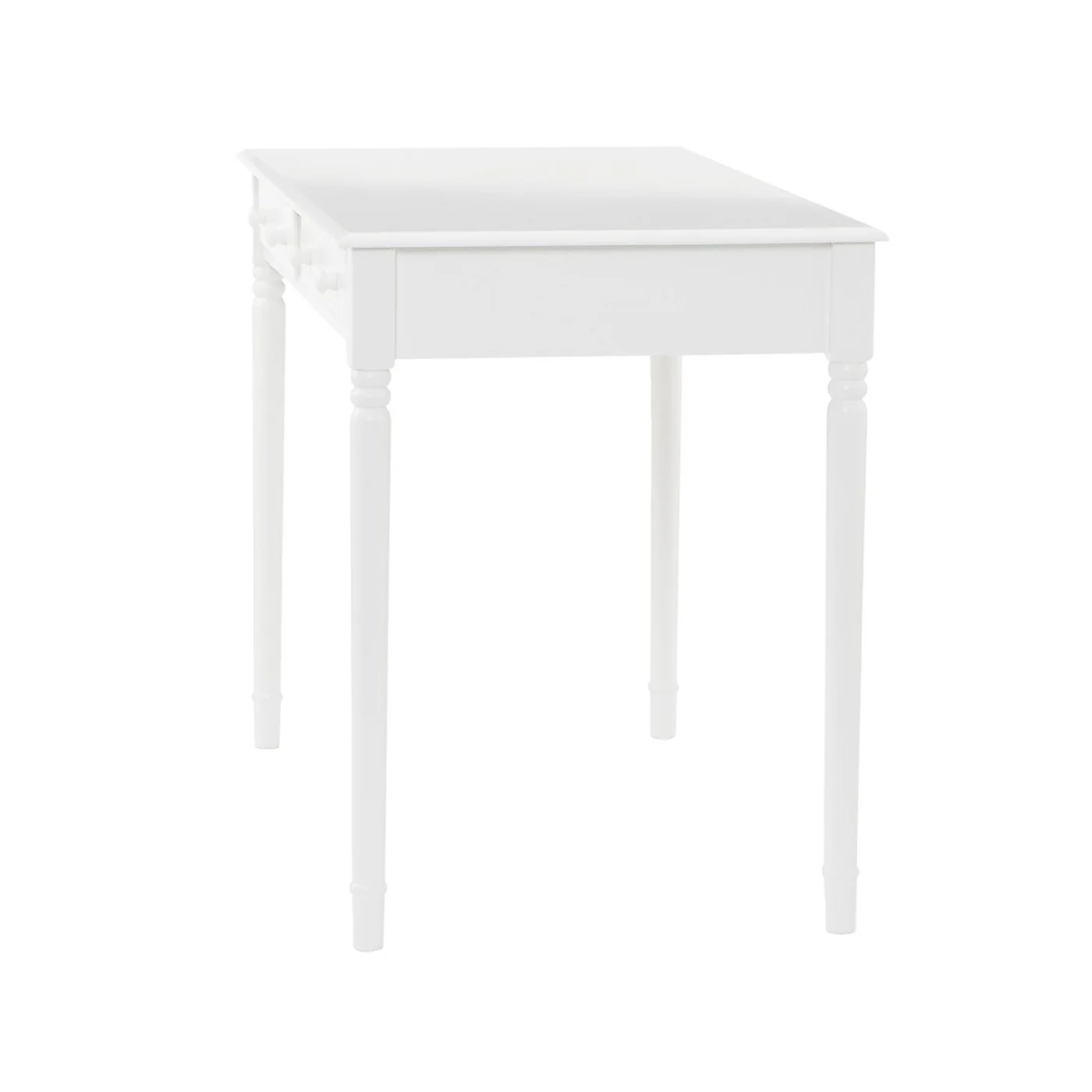 Crisp White Desk with Drawers By Homeroots - Image 8