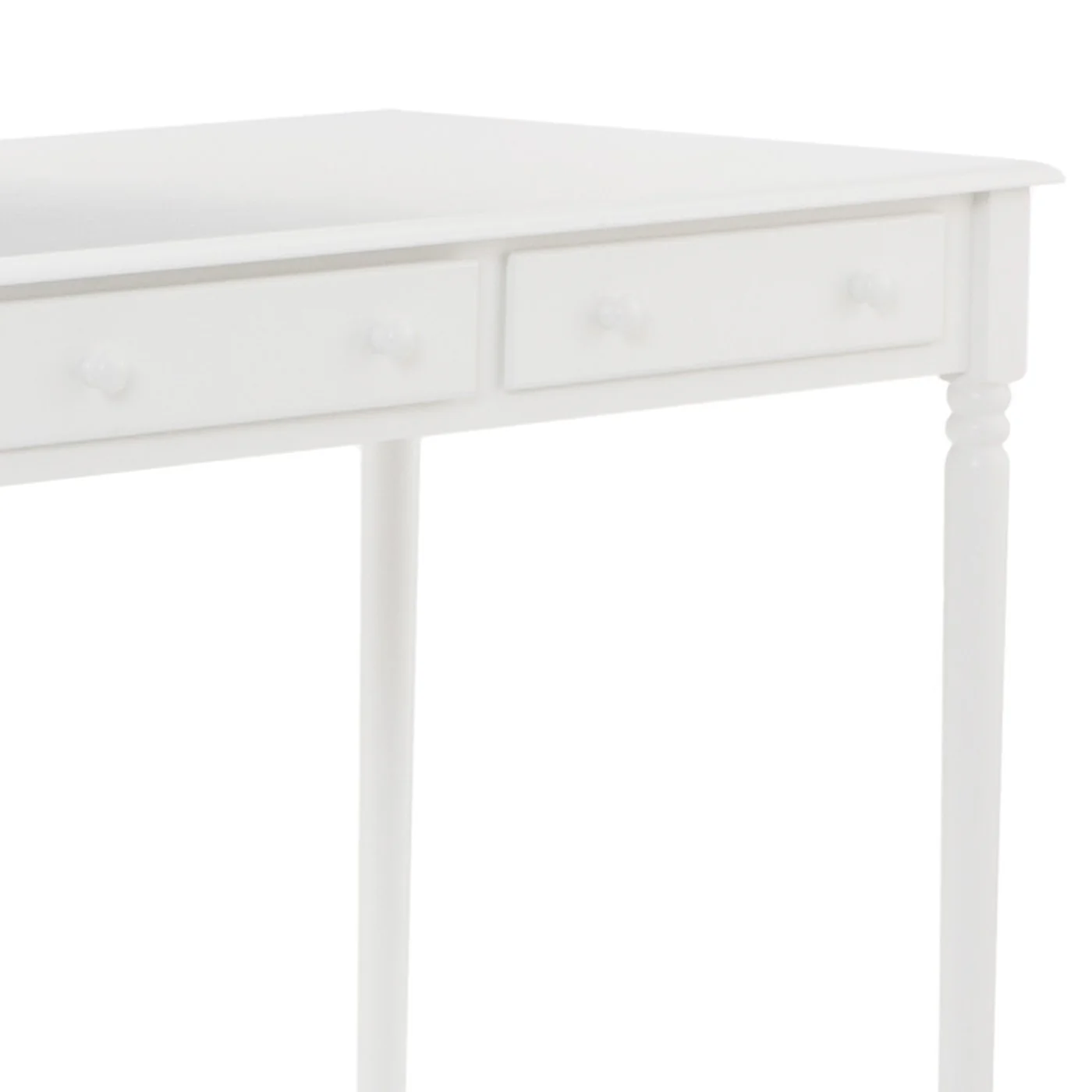 Crisp White Desk with Drawers By Homeroots - Image 9