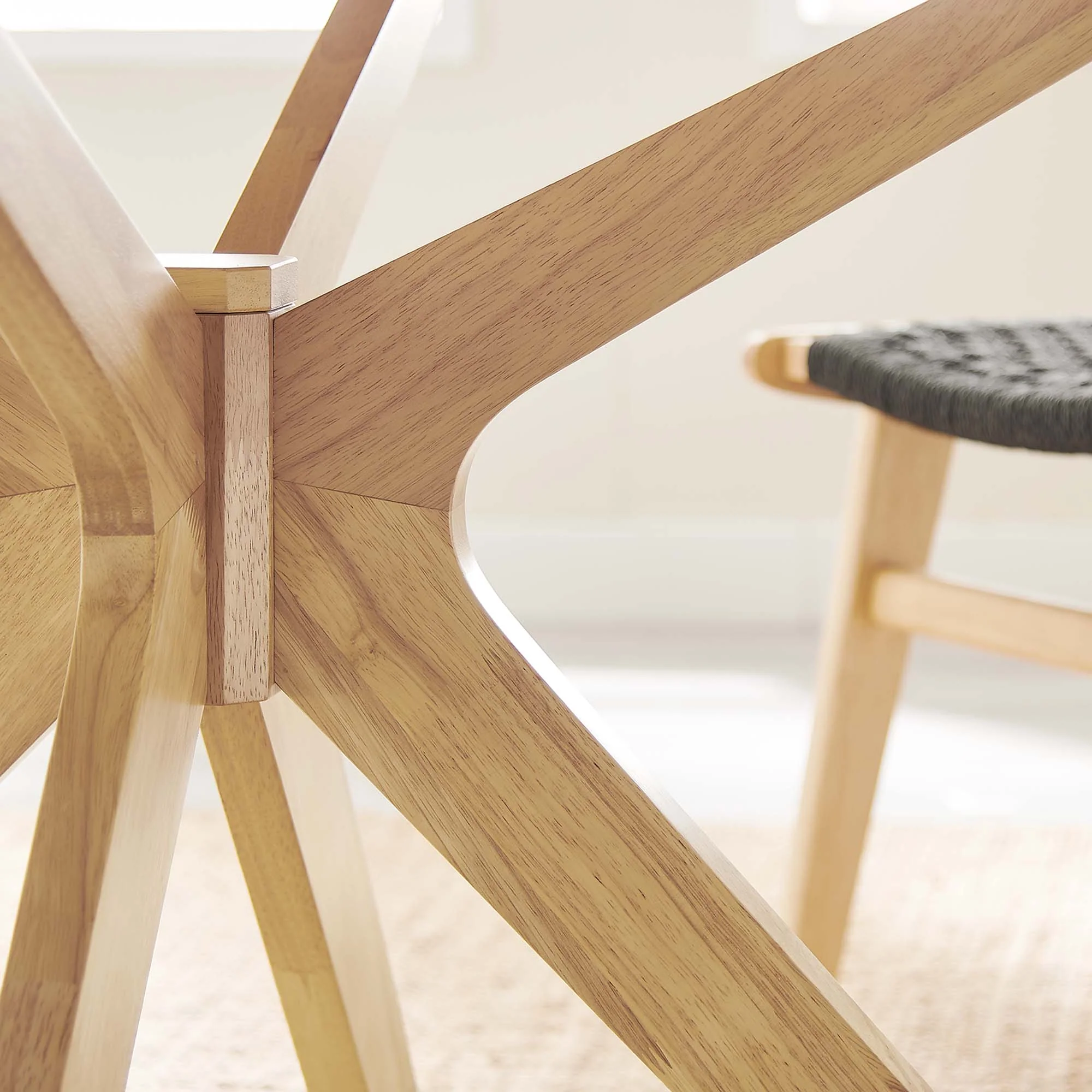 Crossroads 47" Round Wood Dining Table by Modway - Image 7
