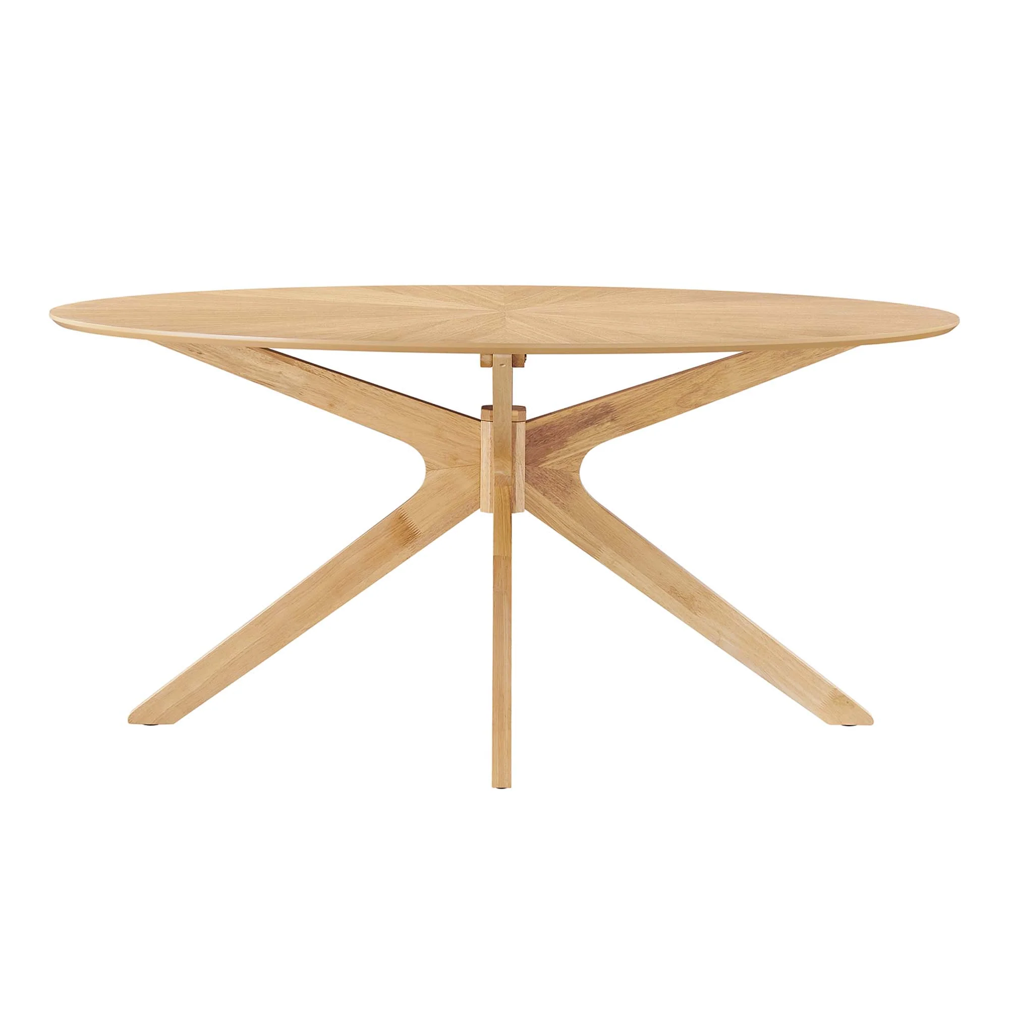 Crossroads 63" Oval Wood Dining Table by Modway - Image 11