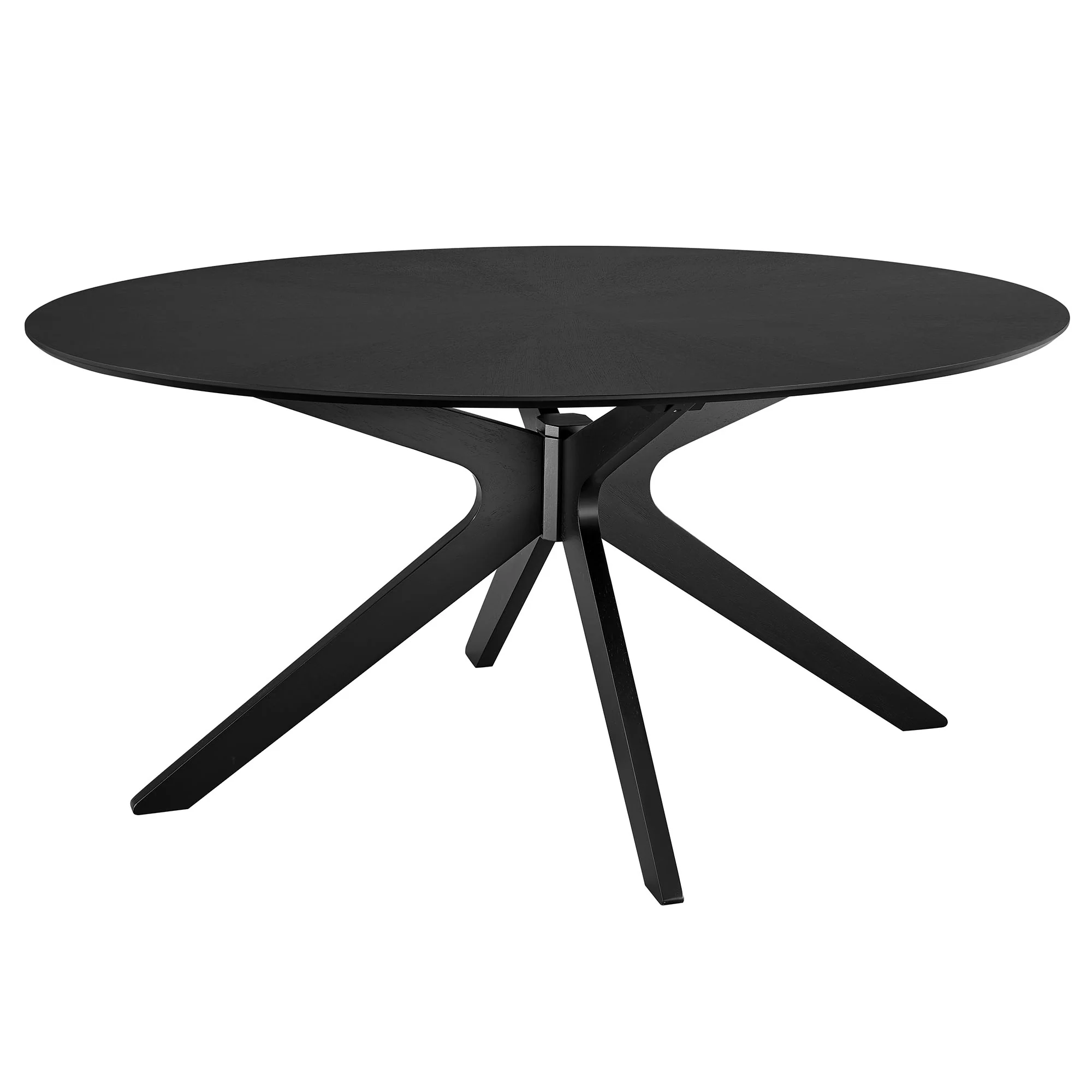 Crossroads 63" Oval Wood Dining Table by Modway - Image 2