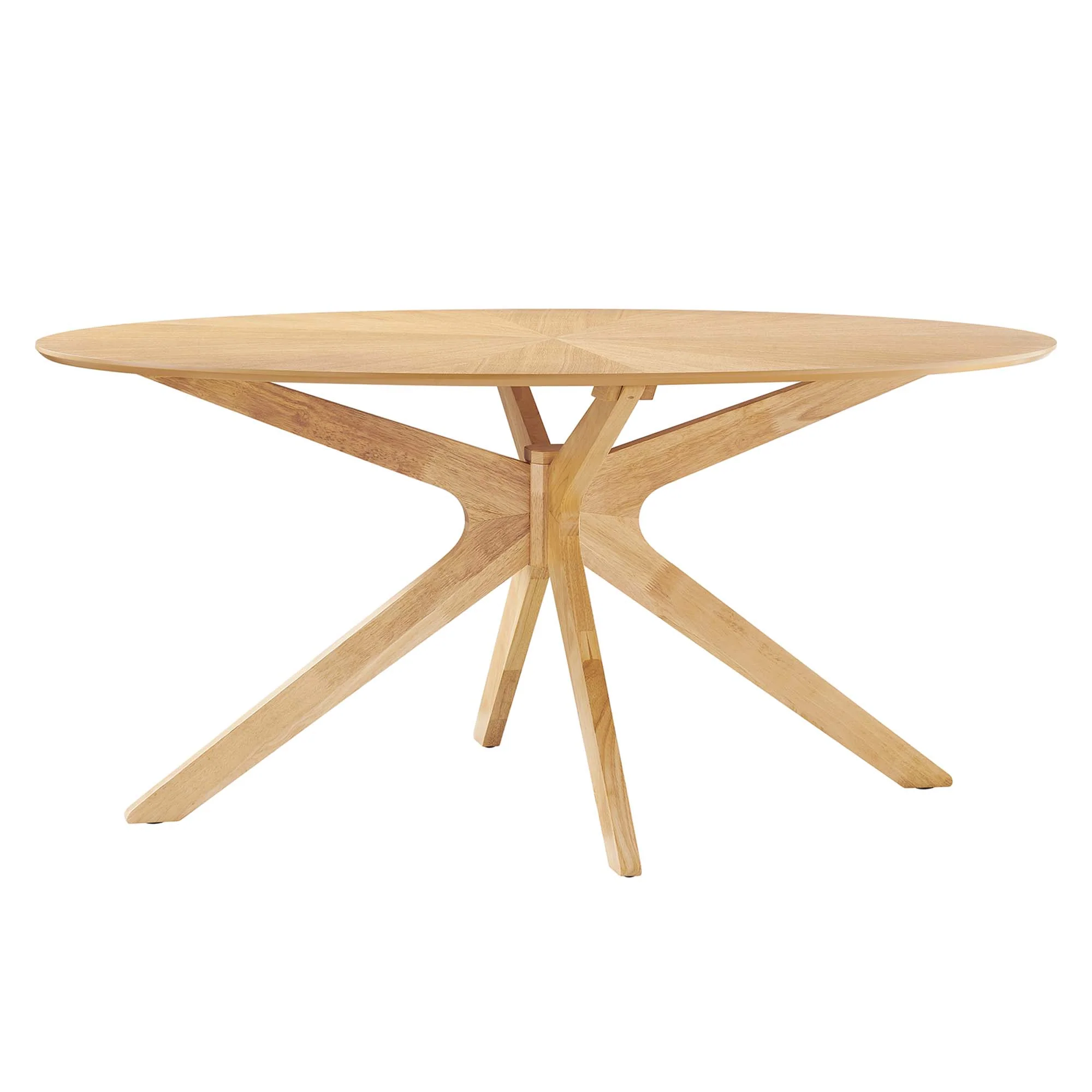 Crossroads 63" Oval Wood Dining Table by Modway - Image 9