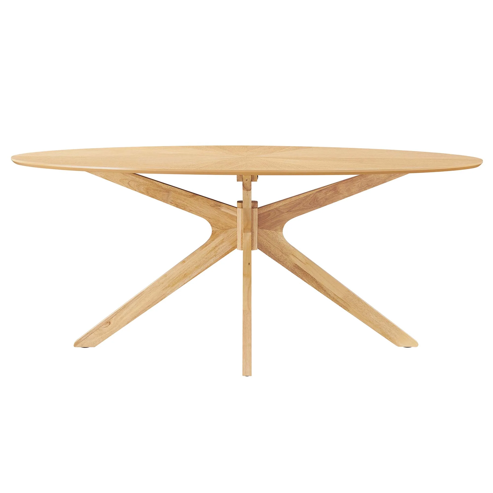 Crossroads 71" Oval Wood Dining Table by Modway - Image 11