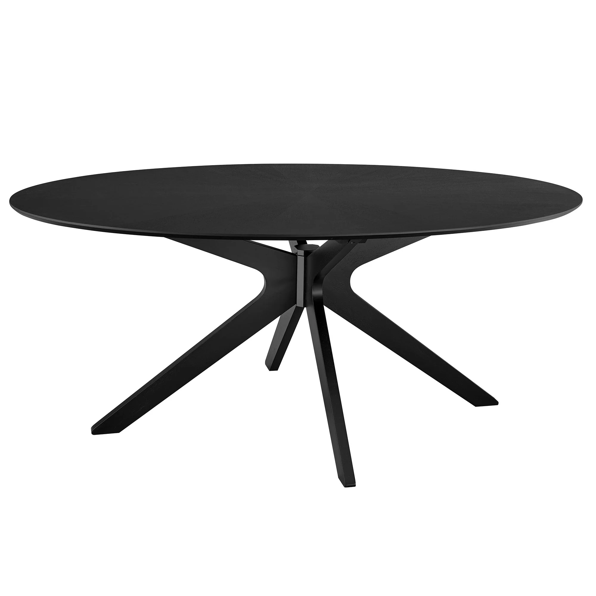 Crossroads 71" Oval Wood Dining Table by Modway - Image 2