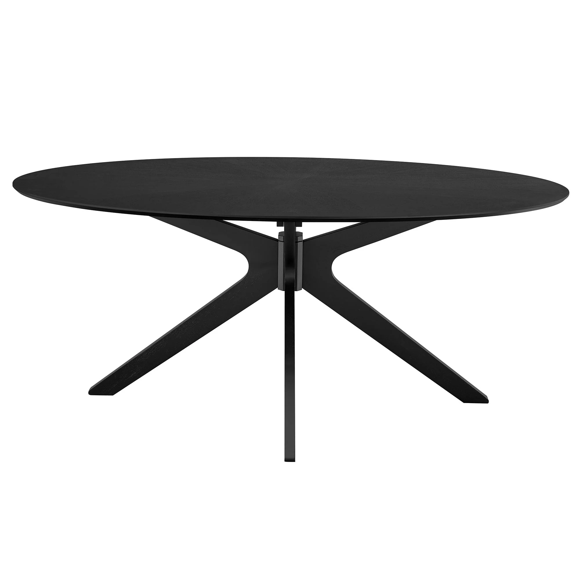 Crossroads 71" Oval Wood Dining Table by Modway - Image 3