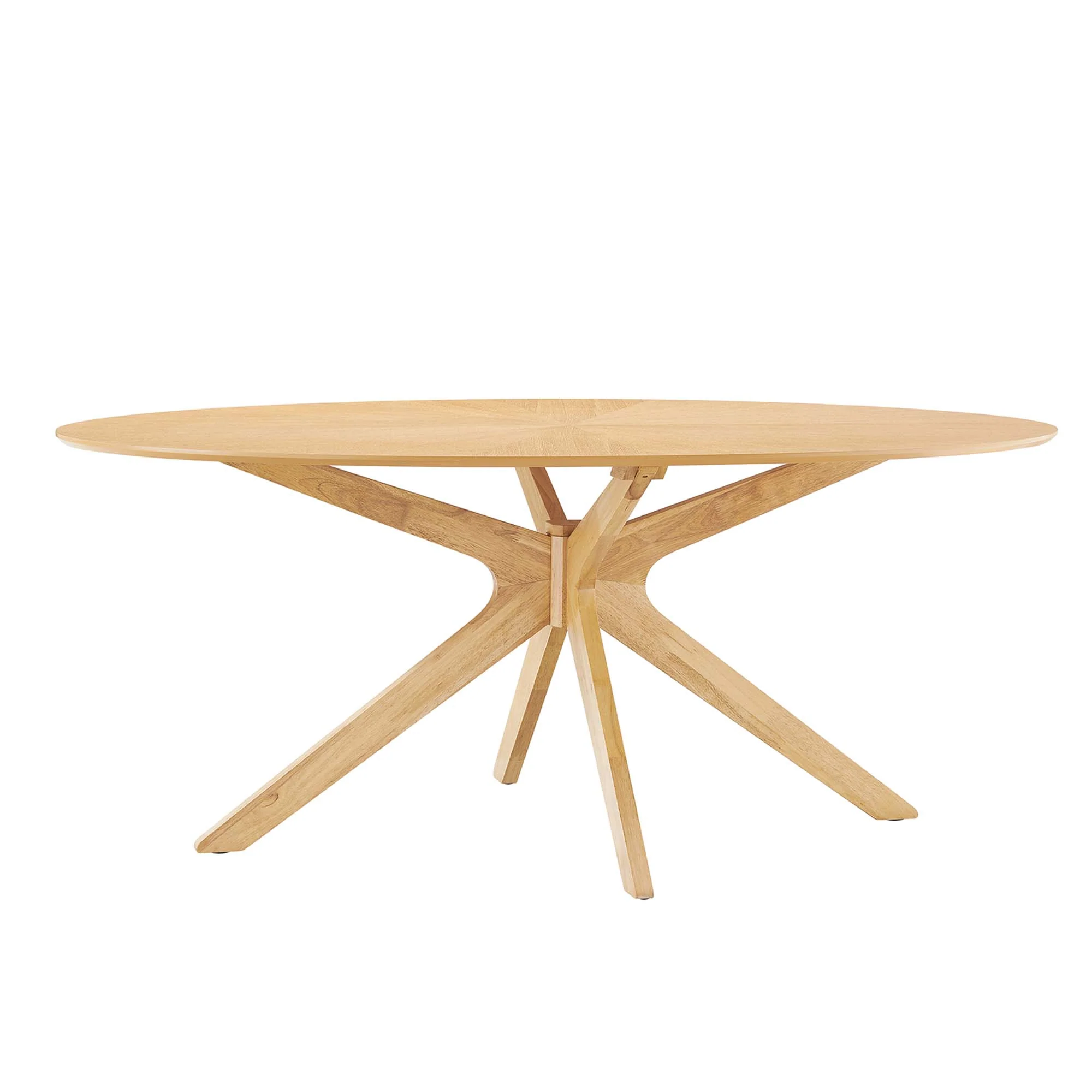 Crossroads 71" Oval Wood Dining Table by Modway - Image 9