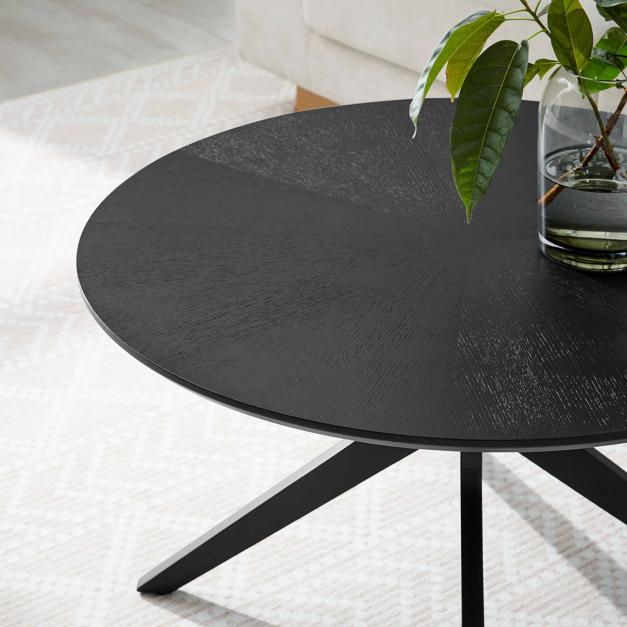 Crossroads Round Wood Coffee Table by Modway - Image 6