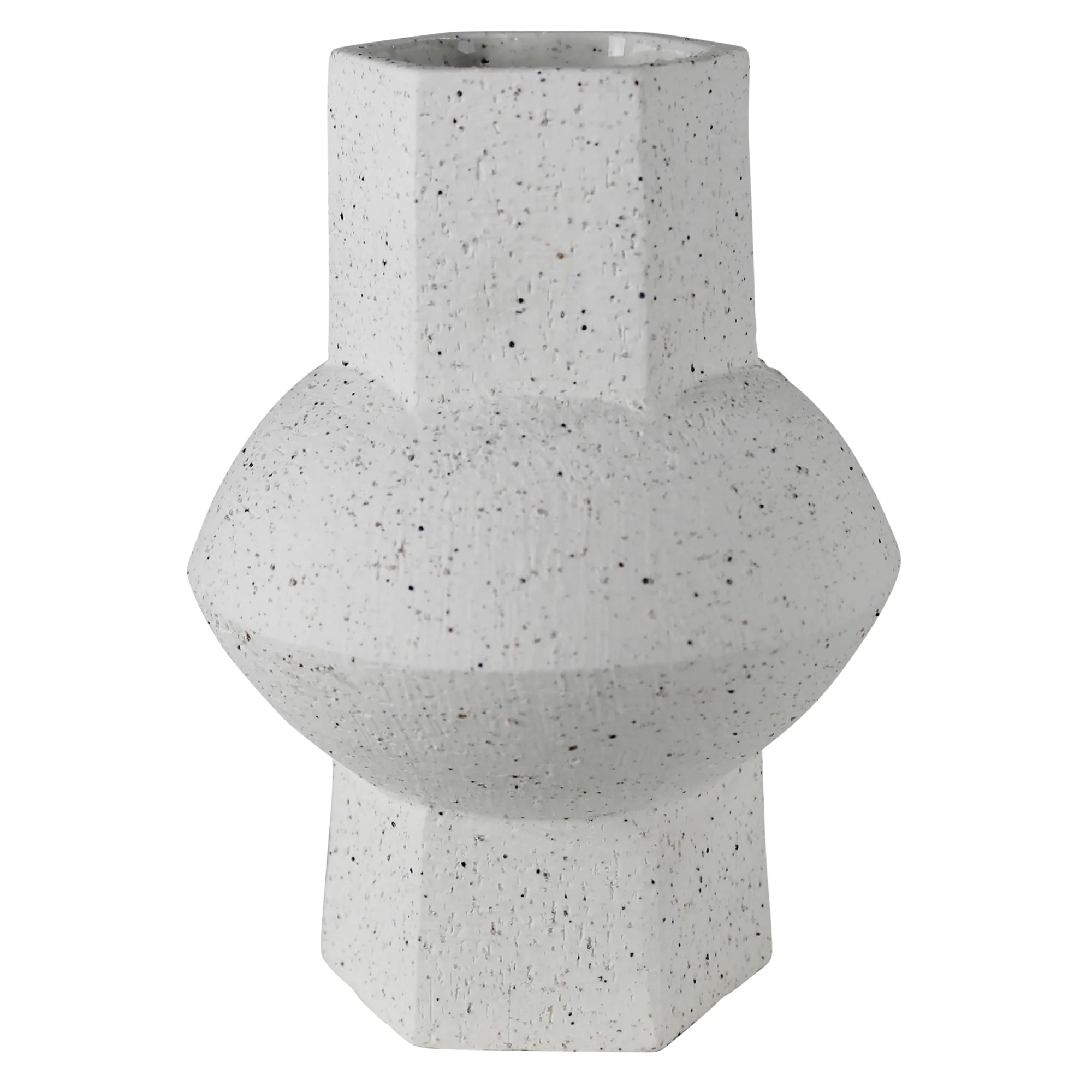 Cruz Vase - Hexagon, White By HomArt - Image 3