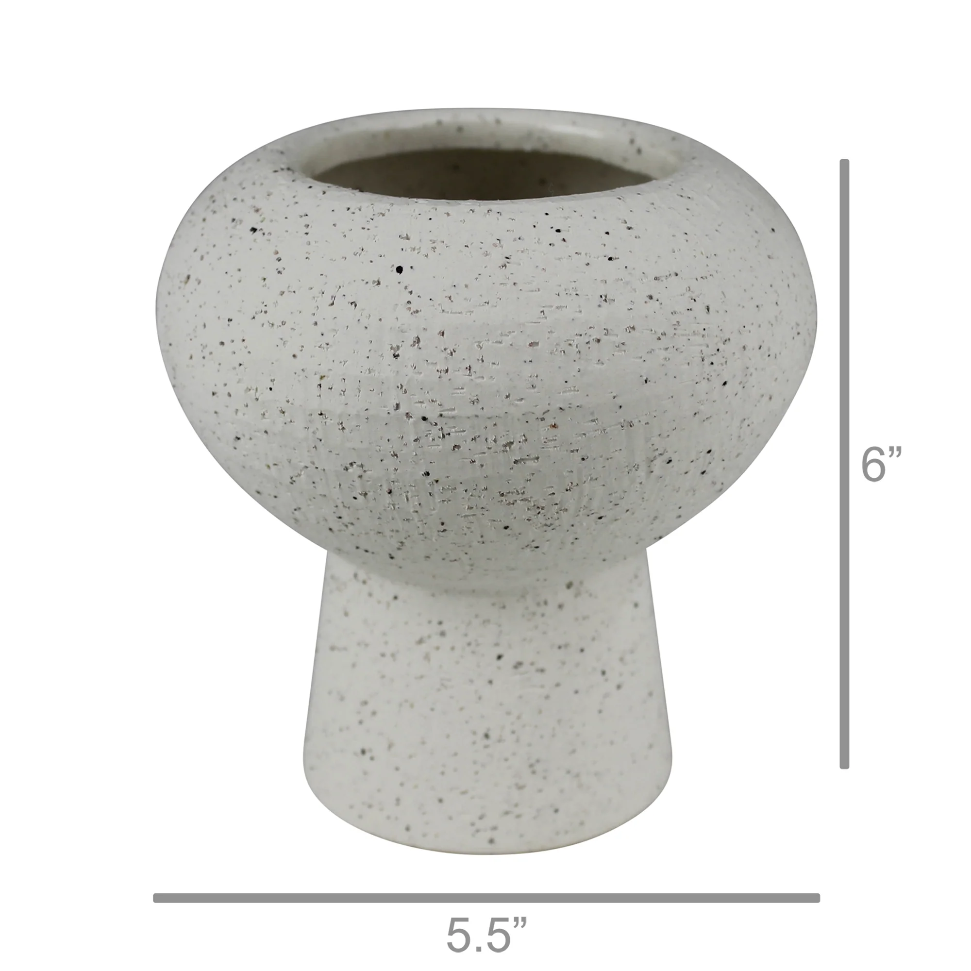 Cruz Vase - Small, White Set Of 2 By HomArt - Image 2