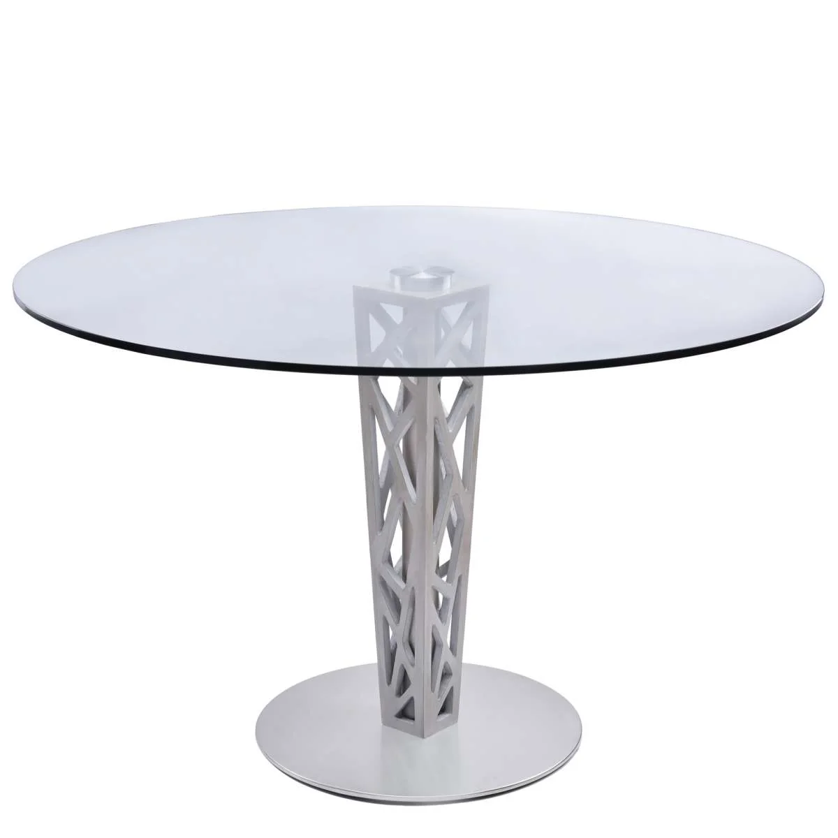 Crystal 48" Round Dining Table By Armen Living - Image 2