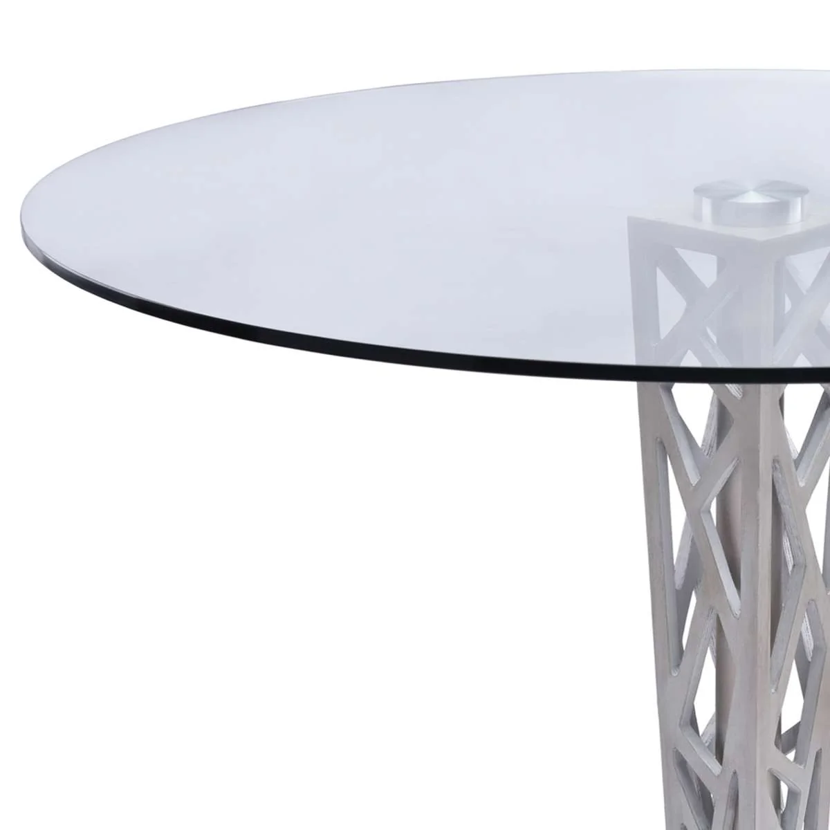 Crystal 48" Round Dining Table By Armen Living - Image 3