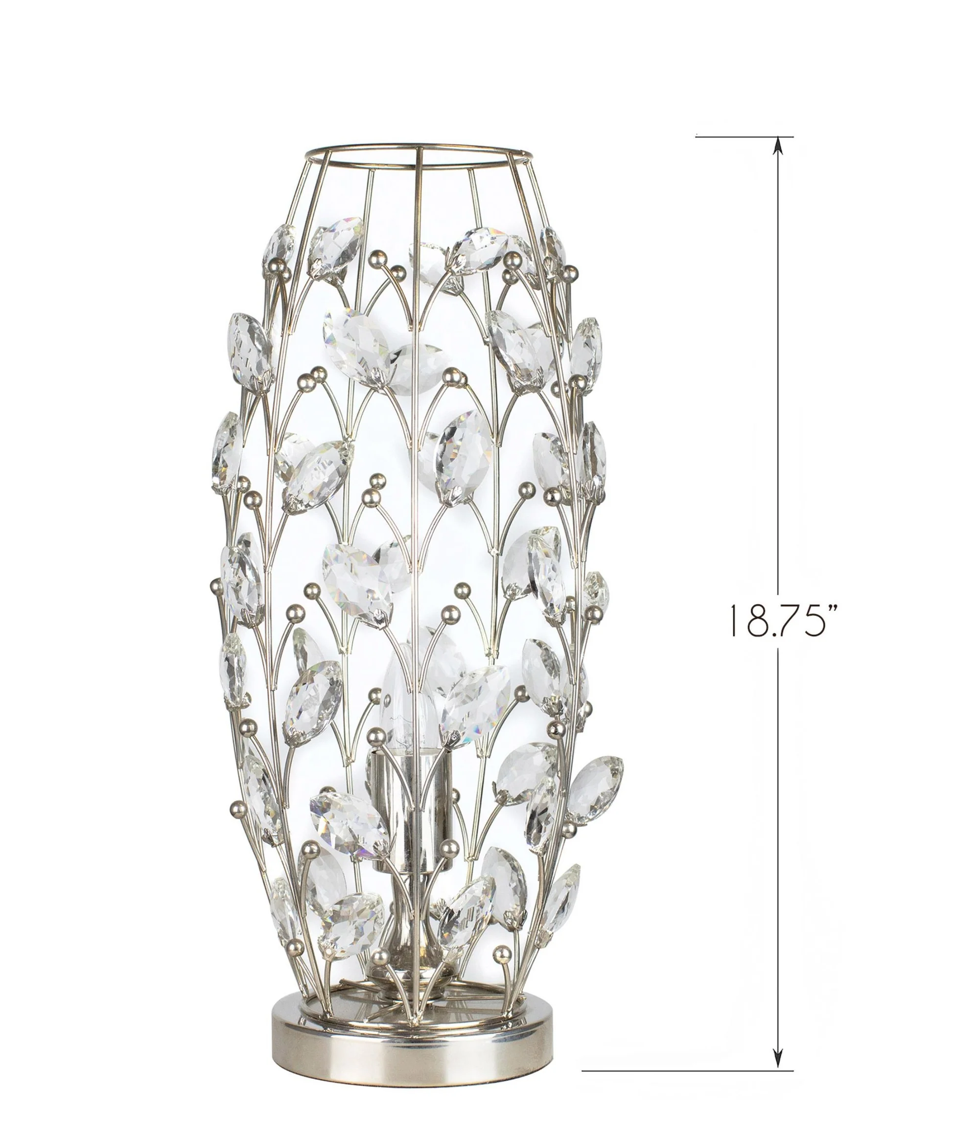 Crystal Buds 18" Metal Uplight By LumiSource - GUI19-CSTLBD CLPNI - Image 8