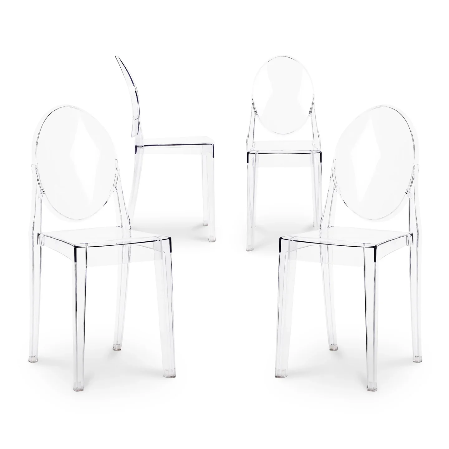 Crystal Dining Chair, Clear By World Modern Design - Image 8