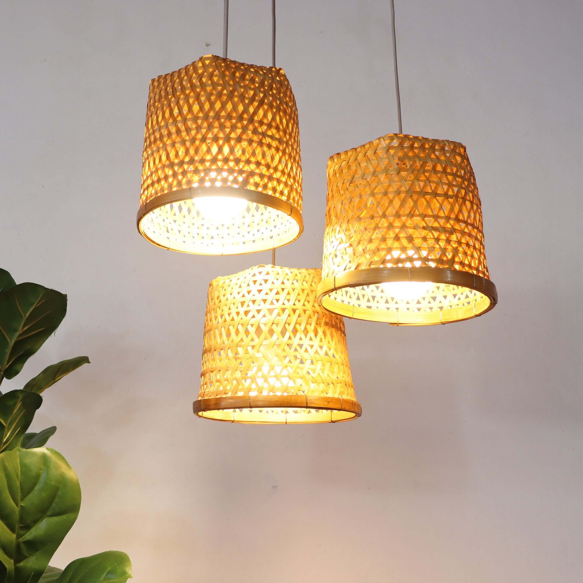 Crystalyn - Bamboo Pendant Light Shade By Thaihome - Image 4
