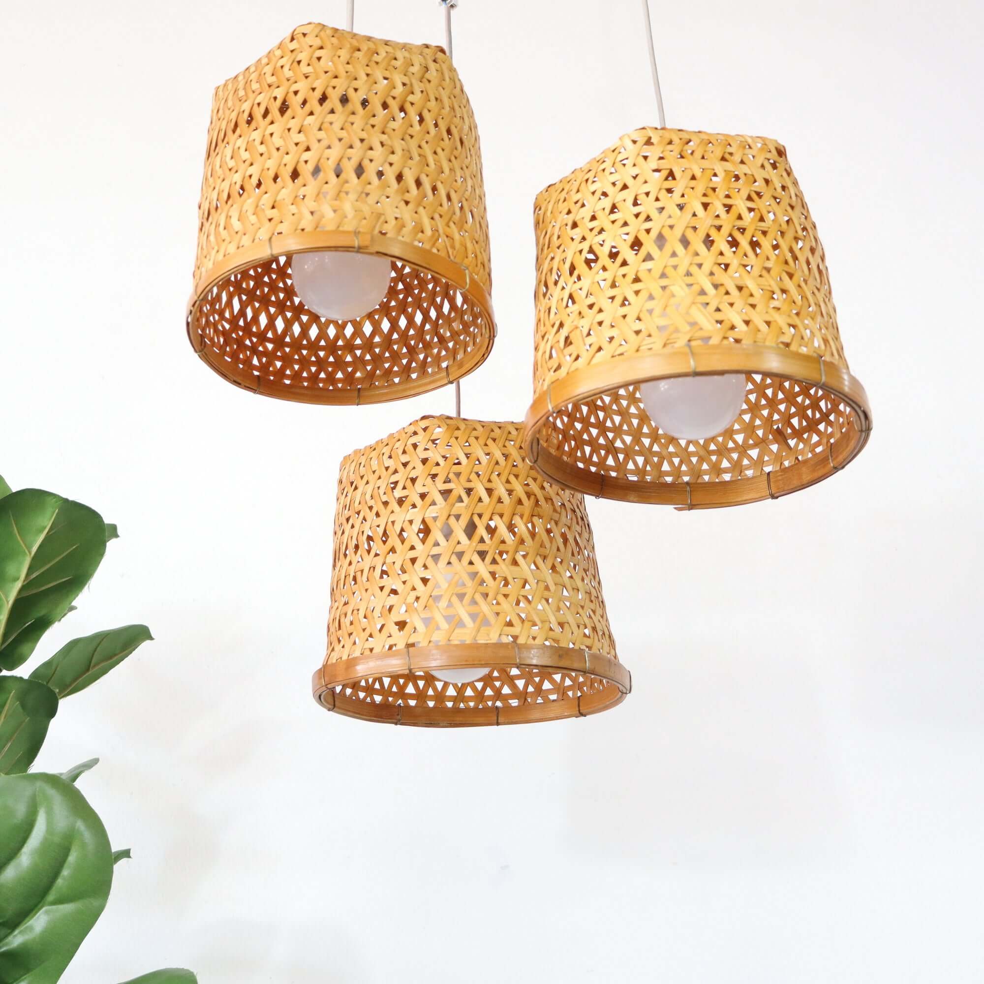 Crystalyn - Bamboo Pendant Light Shade By Thaihome - Image 5