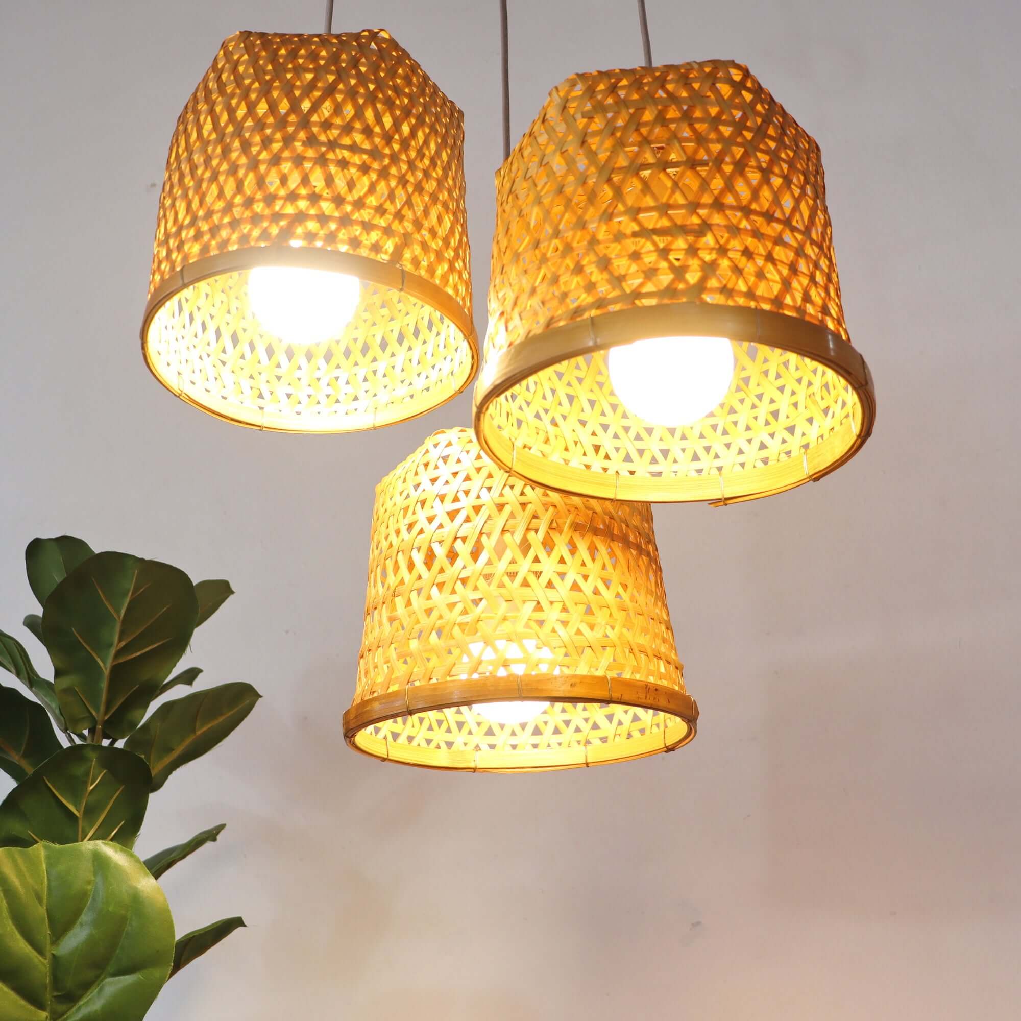Crystalyn - Bamboo Pendant Light Shade By Thaihome - Image 9