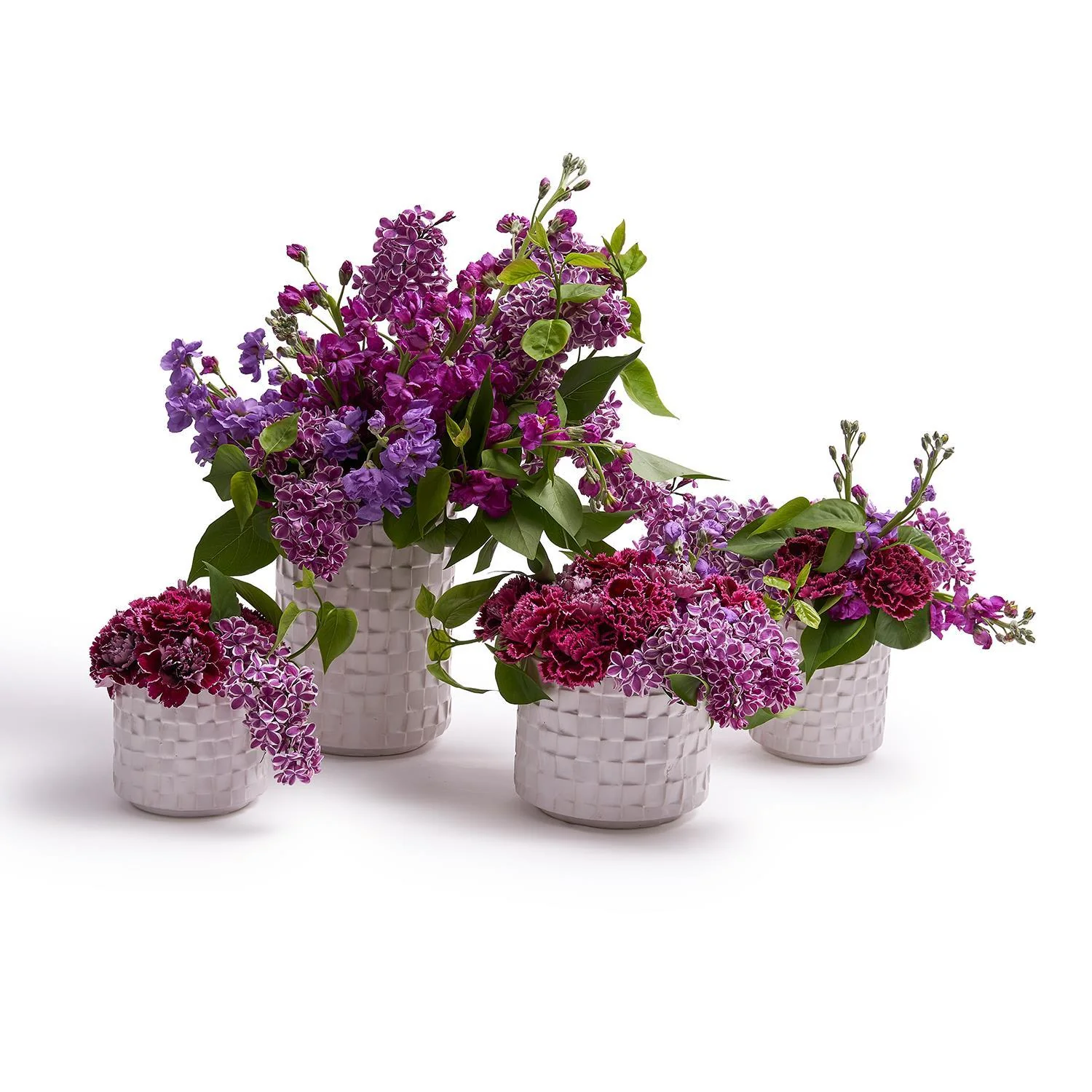 Cubist Pattern Planter Set Of 16 By Two's Company - Image 4