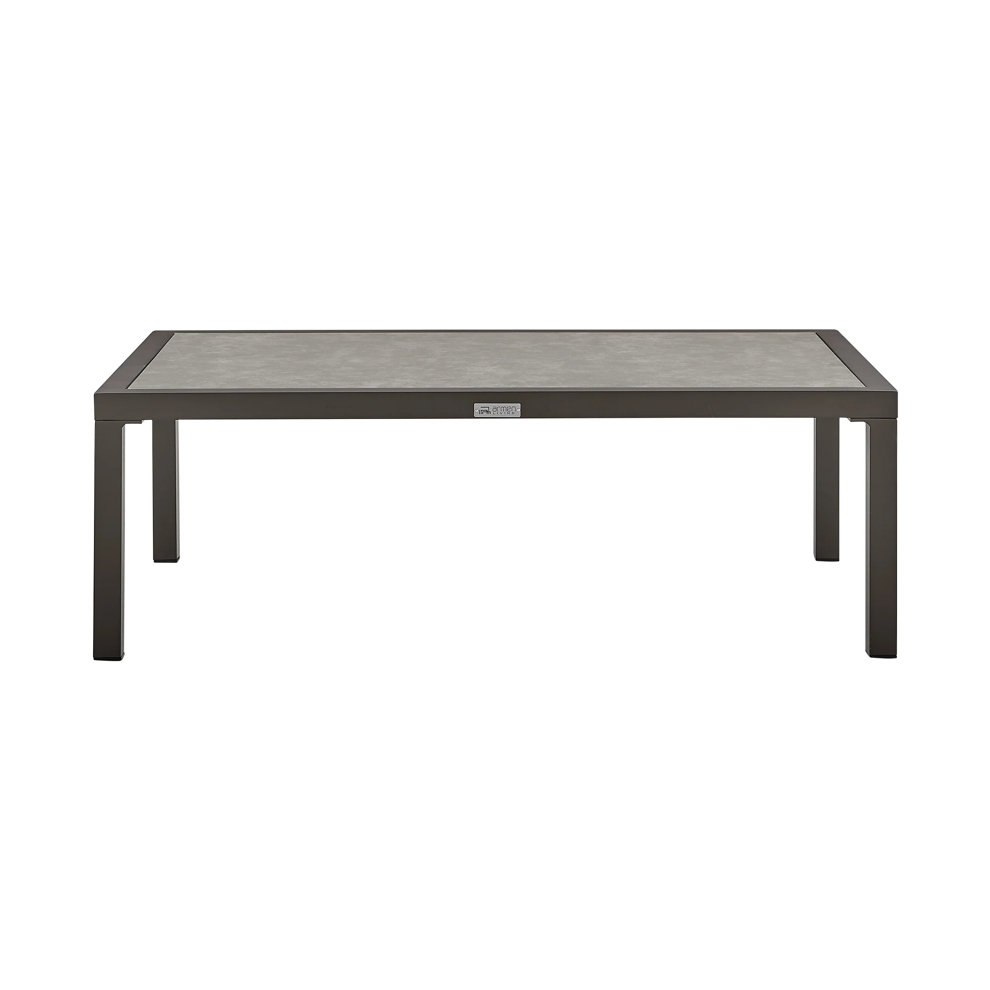 Cuffay 4 Piece Outdoor Patio Furniture Set in Brown Aluminum and Rope with Cushions By Armen Living - Image 10