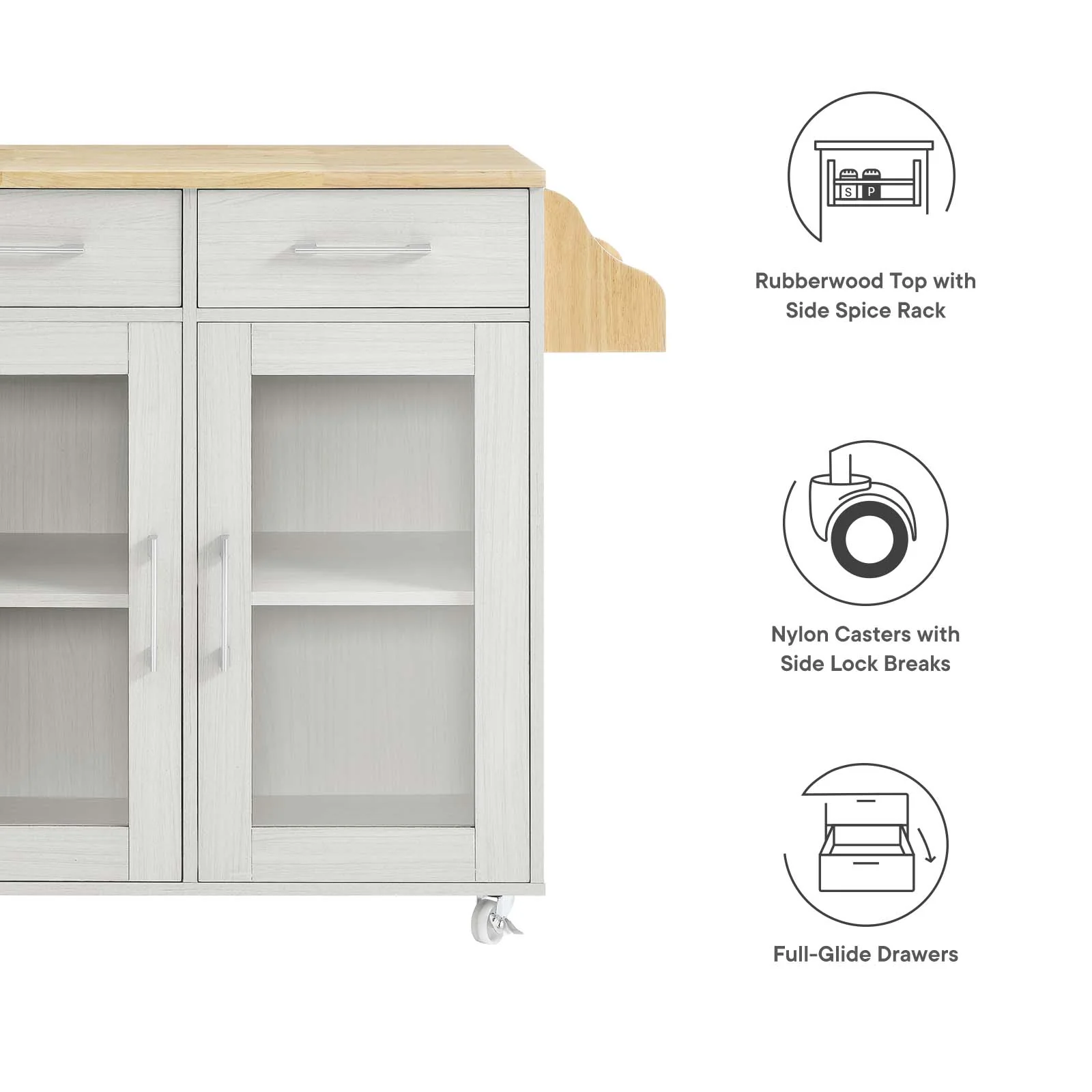 Cuisine Kitchen Cart By Modway - EEI-6276 - Image 44