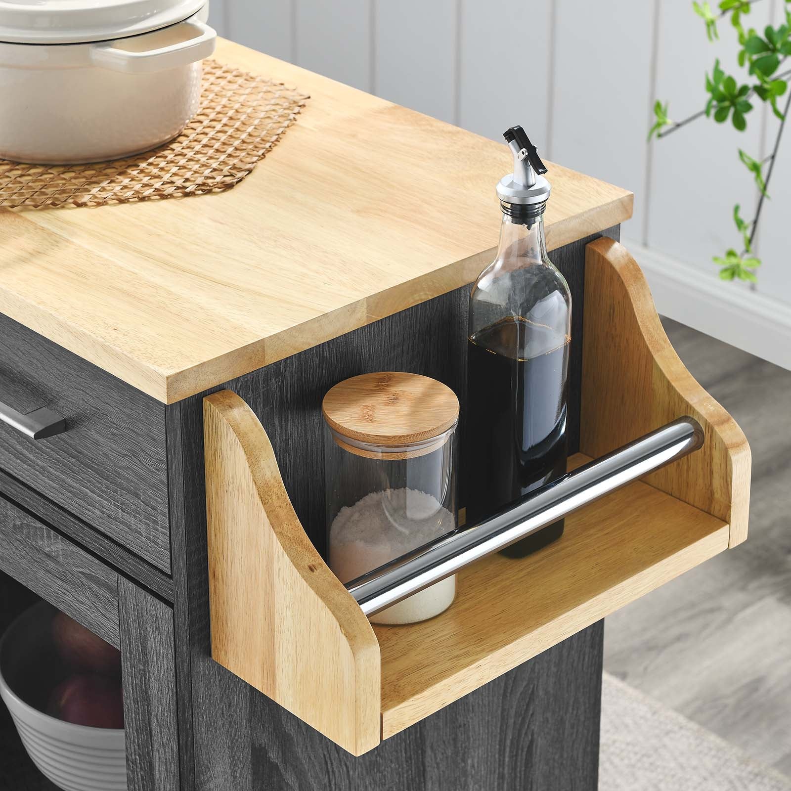 Culinary Kitchen Cart With Spice Rack By Modway - EEI-6277 - Image 10