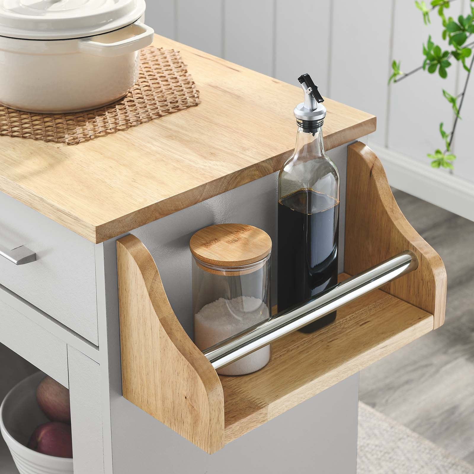 Culinary Kitchen Cart With Spice Rack By Modway - EEI-6277 - Image 21