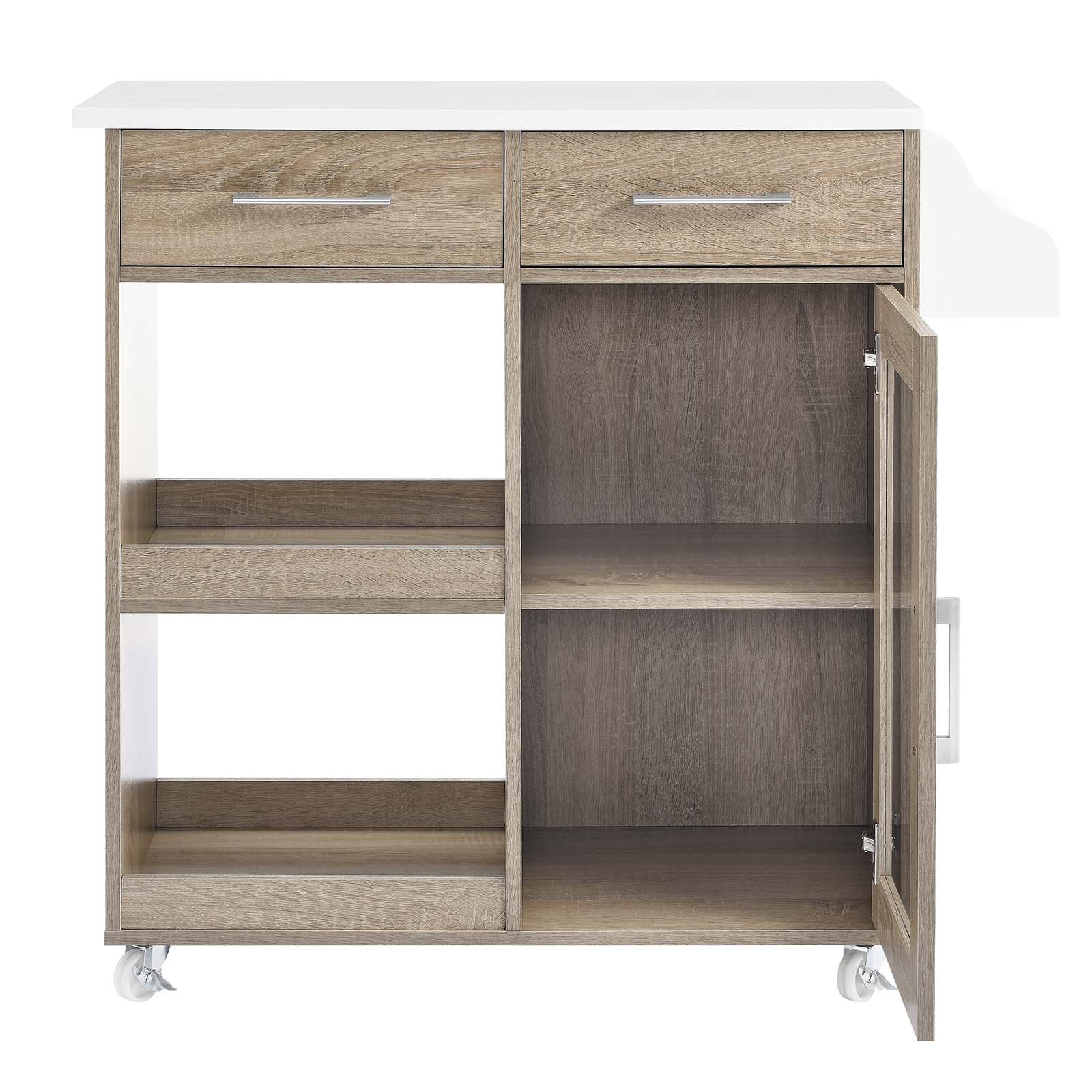 Culinary Kitchen Cart With Spice Rack By Modway - EEI-6277 - Image 28