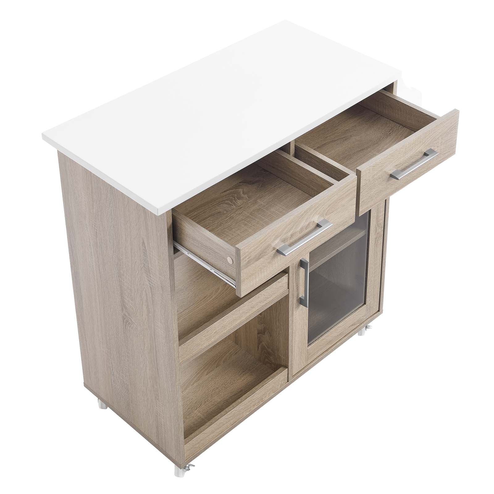 Culinary Kitchen Cart With Spice Rack By Modway - EEI-6277 - Image 29