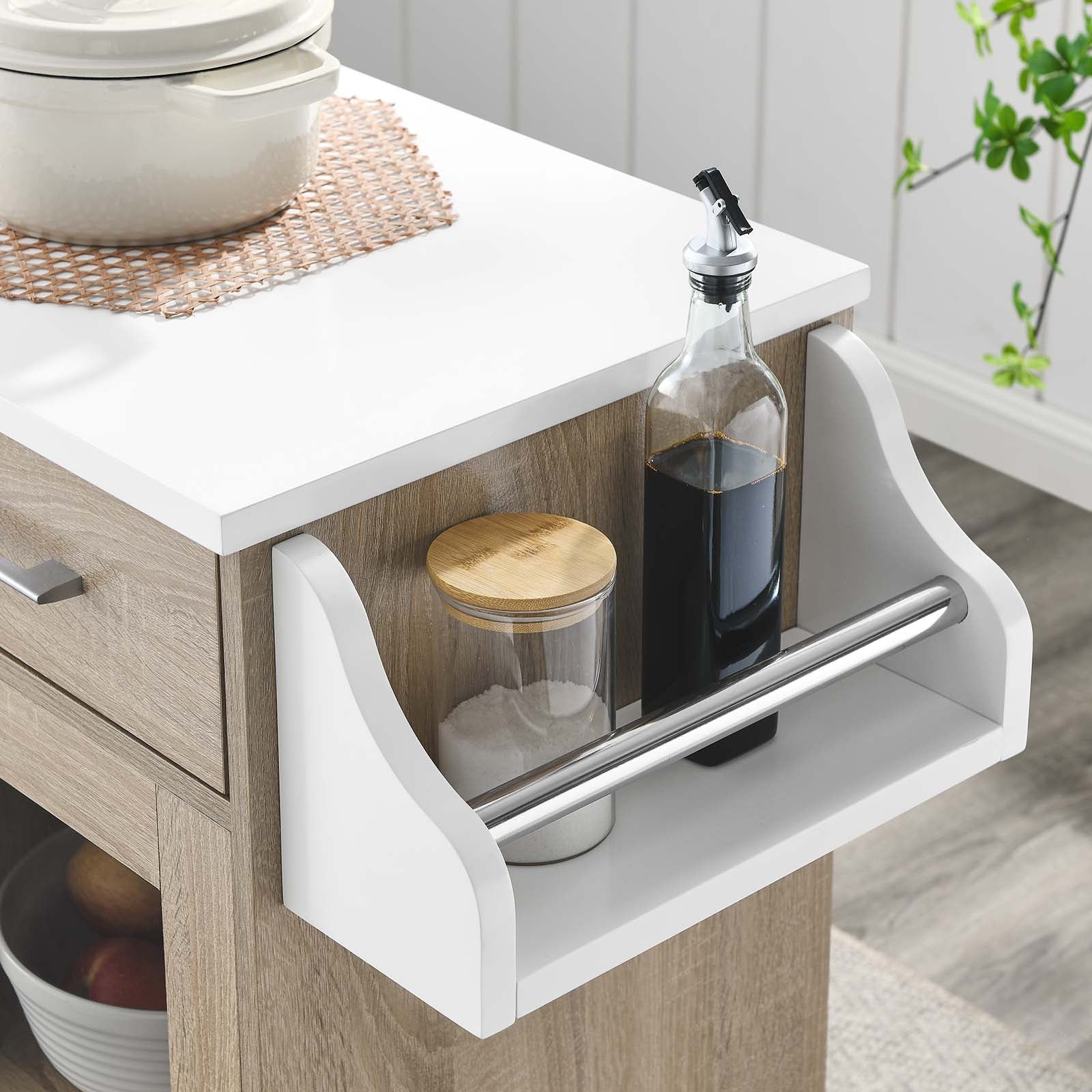 Culinary Kitchen Cart With Spice Rack By Modway - EEI-6277 - Image 32