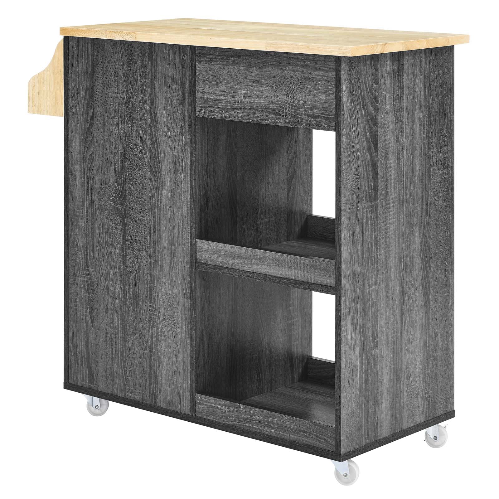 Culinary Kitchen Cart With Spice Rack By Modway - EEI-6277 - Image 4