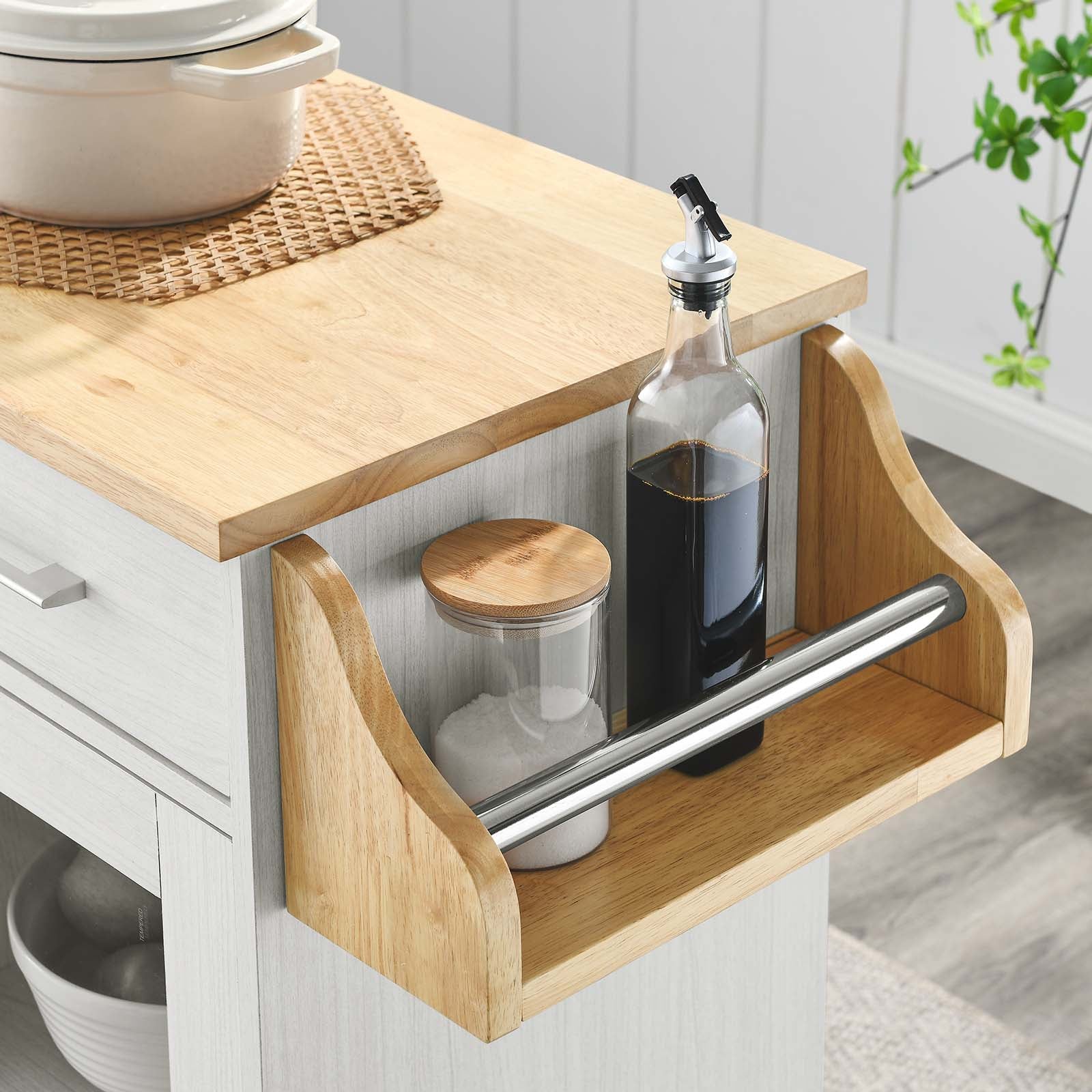 Culinary Kitchen Cart With Spice Rack By Modway - EEI-6277 - Image 43