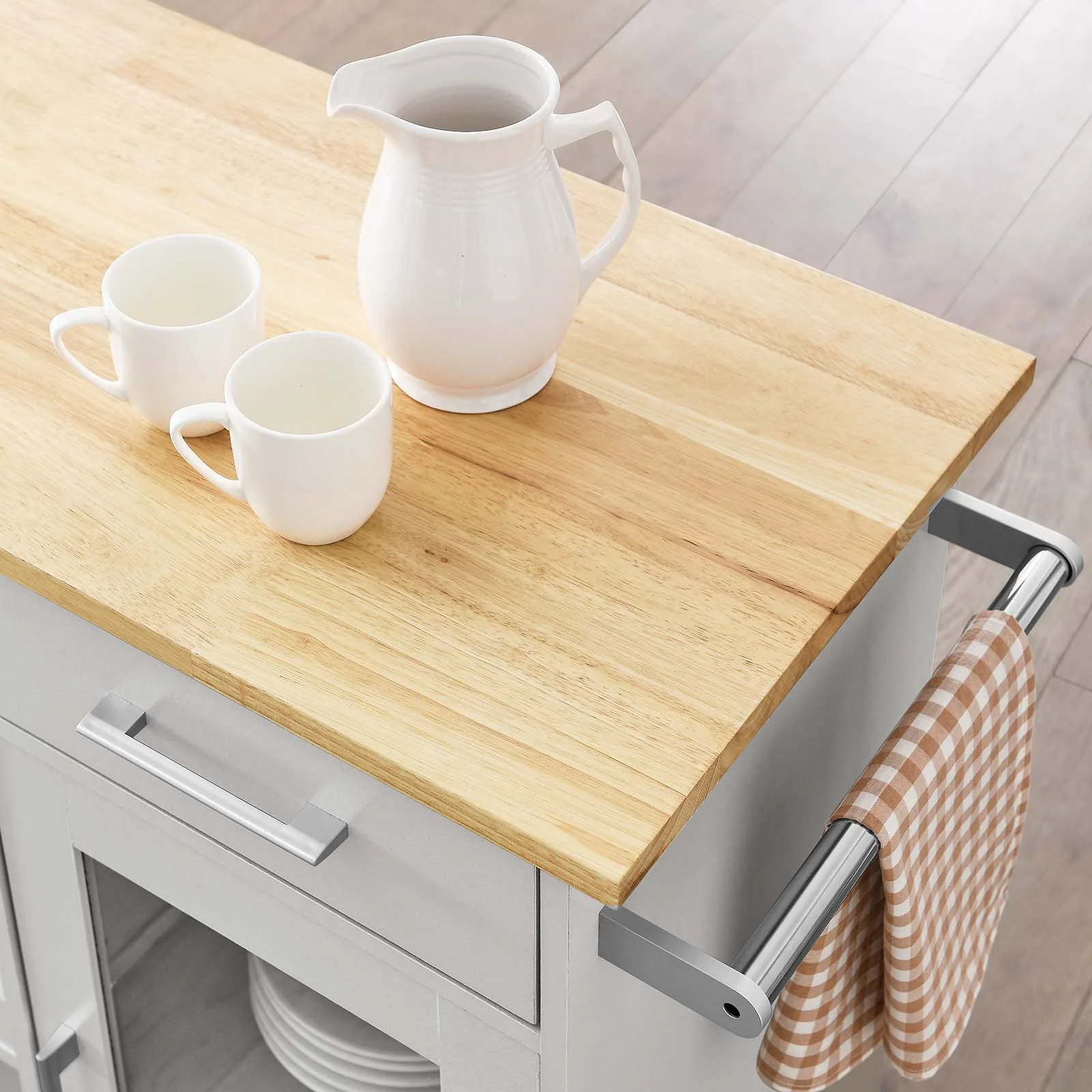 Culinary Kitchen Cart With Towel Bar By Modway - EEI-6275 - Image 21
