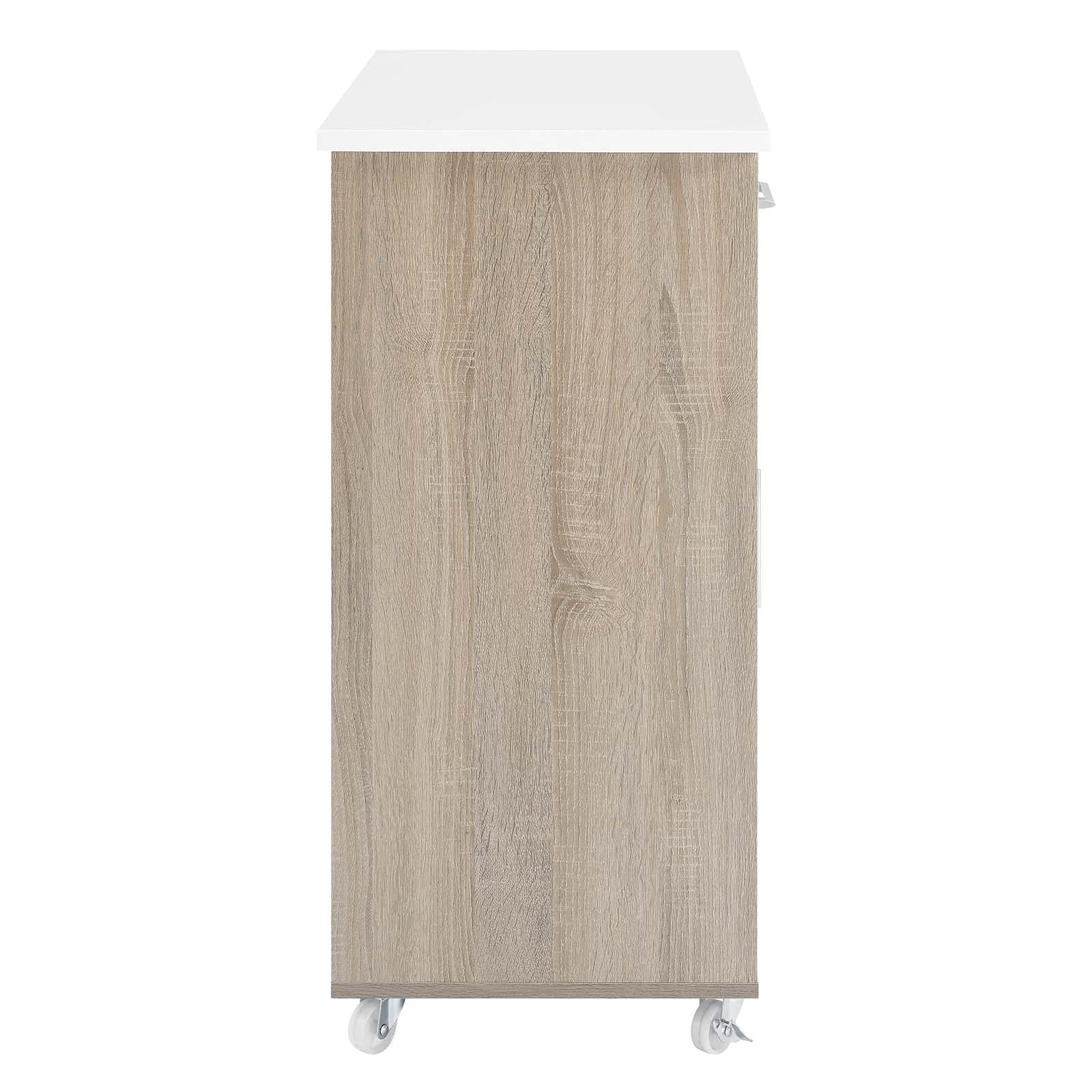 Culinary Kitchen Cart With Towel Bar By Modway - EEI-6275 - Image 25