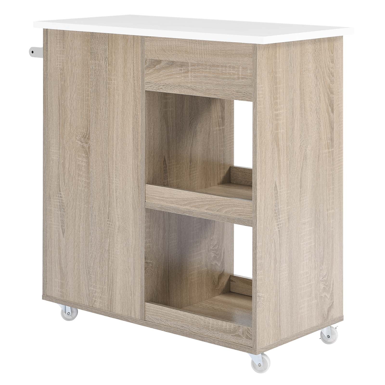 Culinary Kitchen Cart With Towel Bar By Modway - EEI-6275 - Image 26