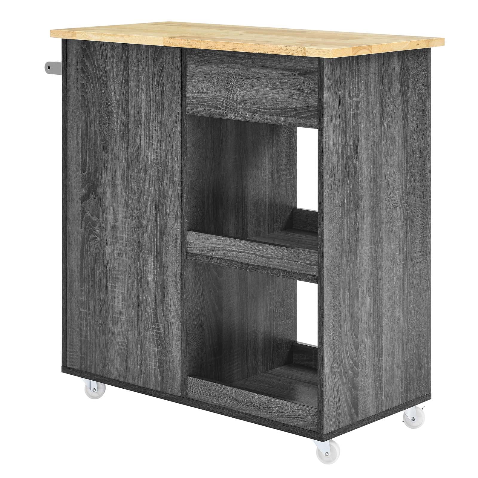 Culinary Kitchen Cart With Towel Bar By Modway - EEI-6275 - Image 4