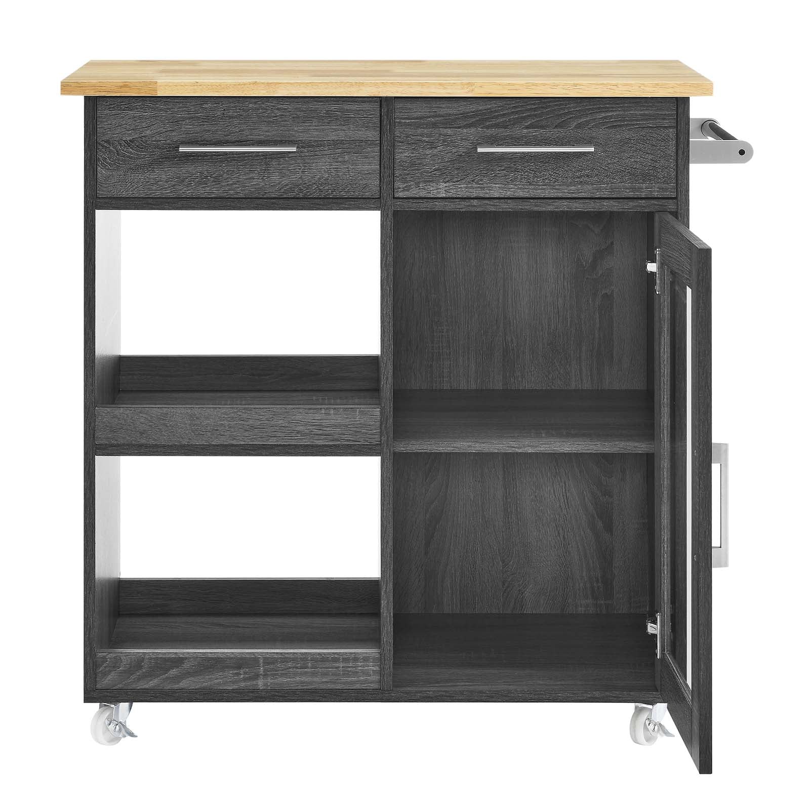 Culinary Kitchen Cart With Towel Bar By Modway - EEI-6275 - Image 6